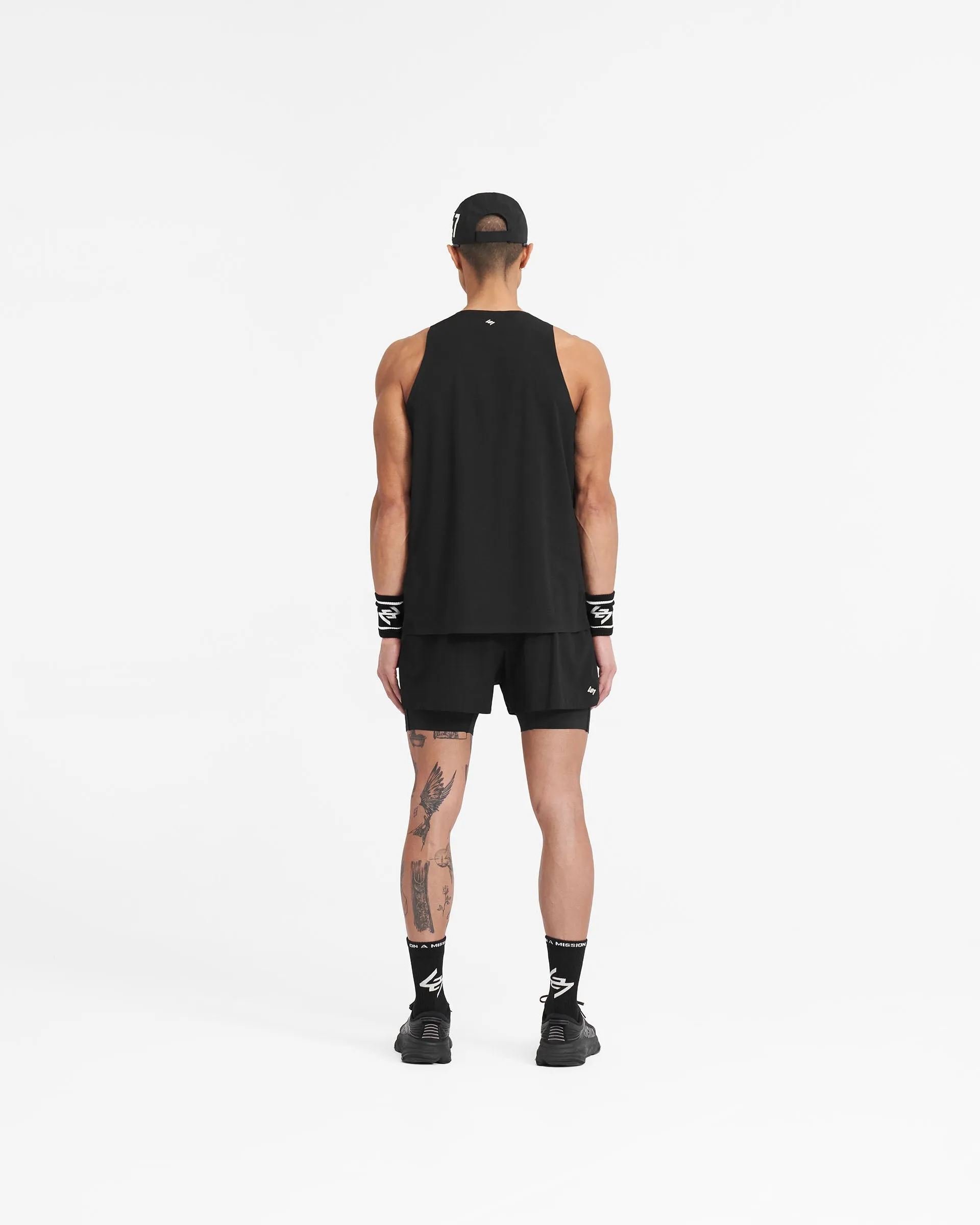 Jet Black 247 Singlet - High-Quality Athletic Tank Top