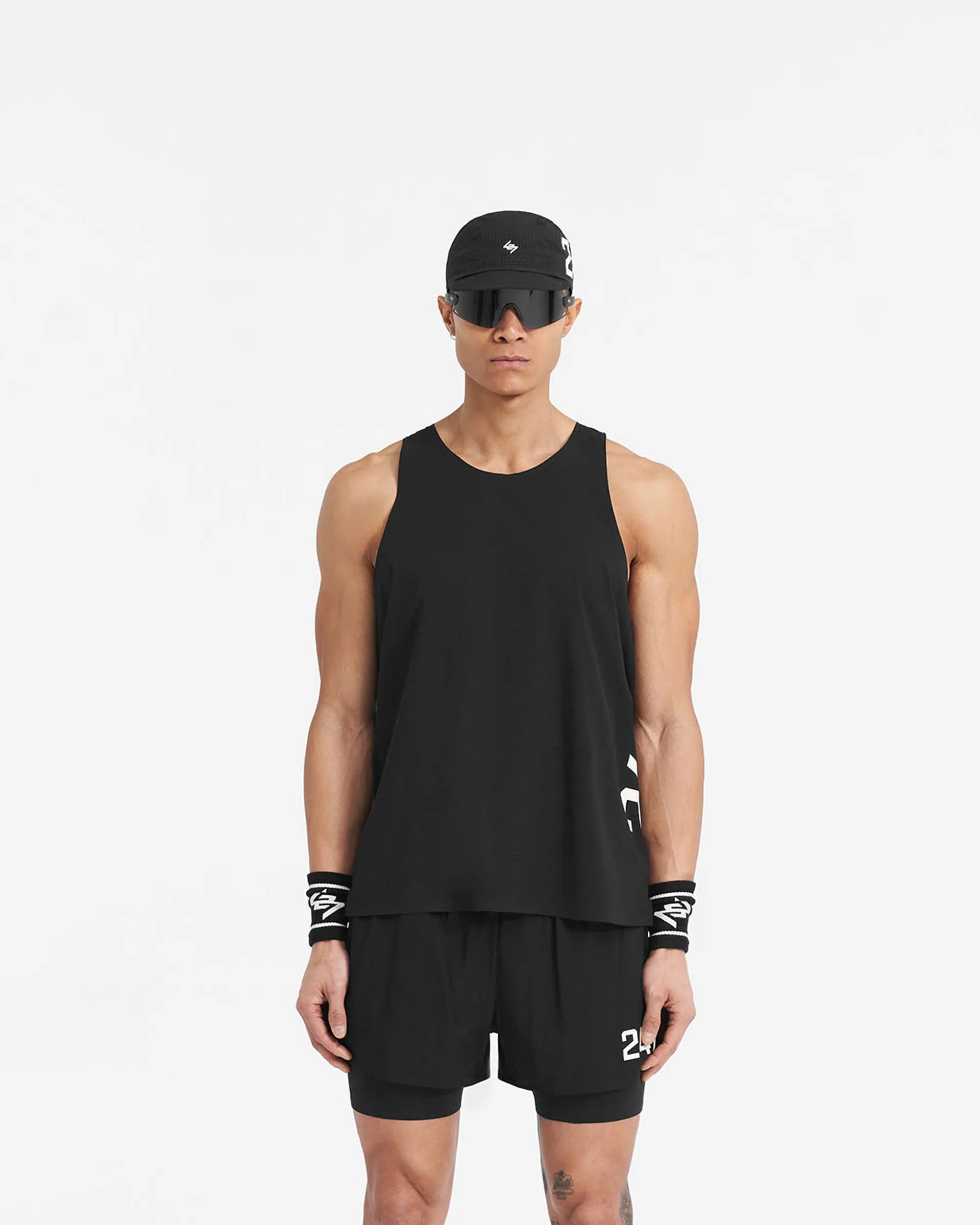 Jet Black 247 Singlet - High-Quality Athletic Tank Top