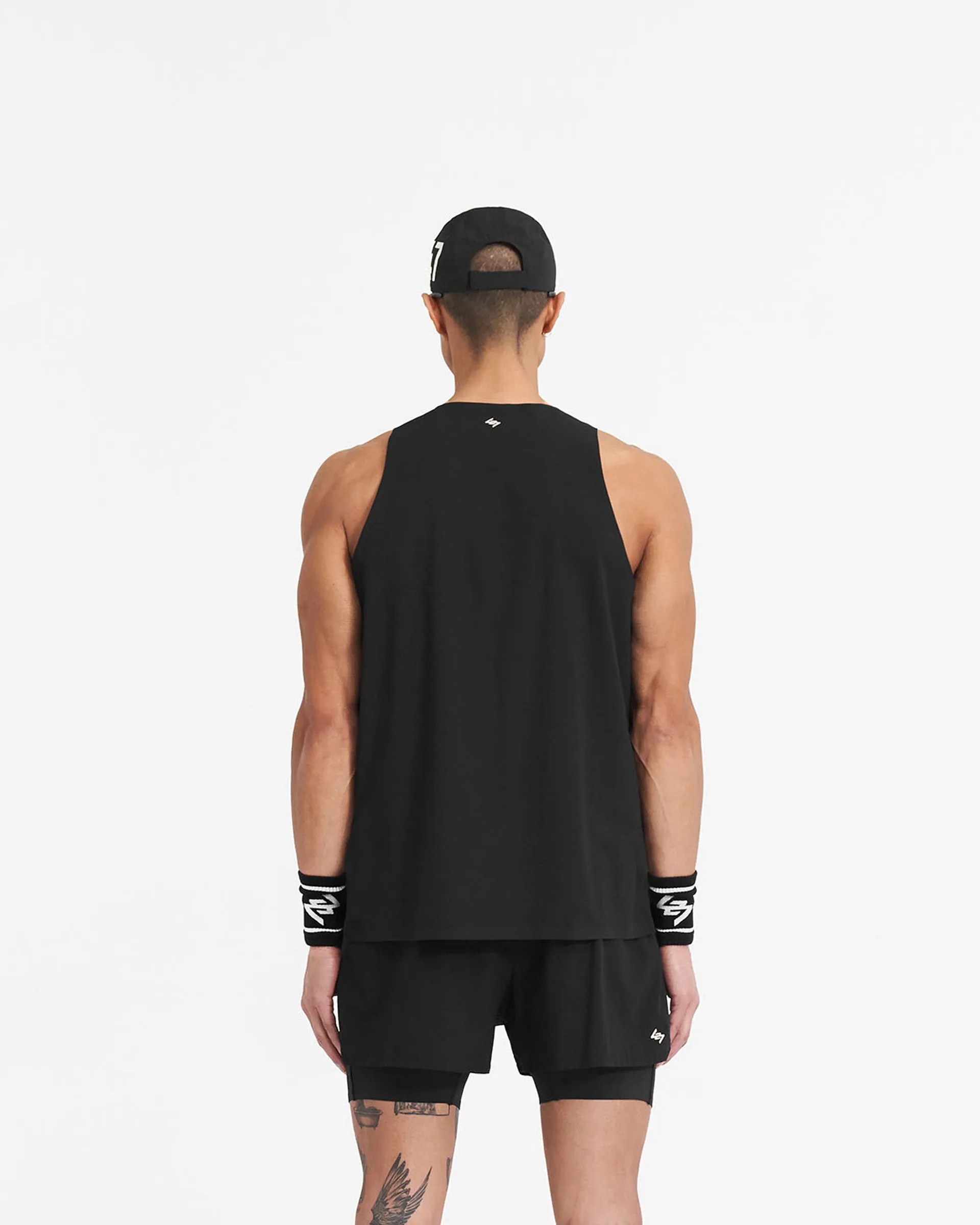 Jet Black 247 Singlet - High-Quality Athletic Tank Top