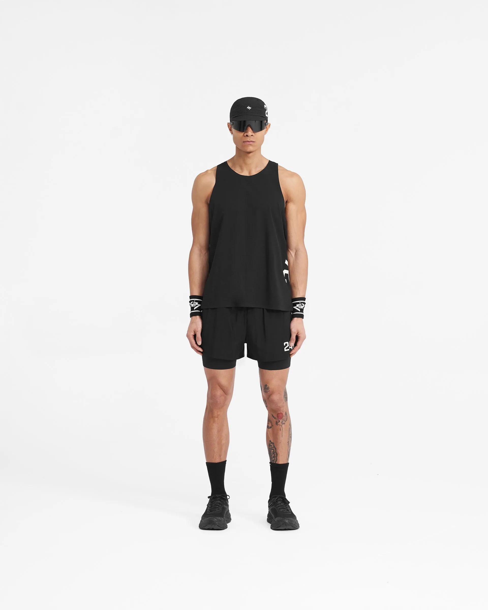 Jet Black 247 Singlet - High-Quality Athletic Tank Top