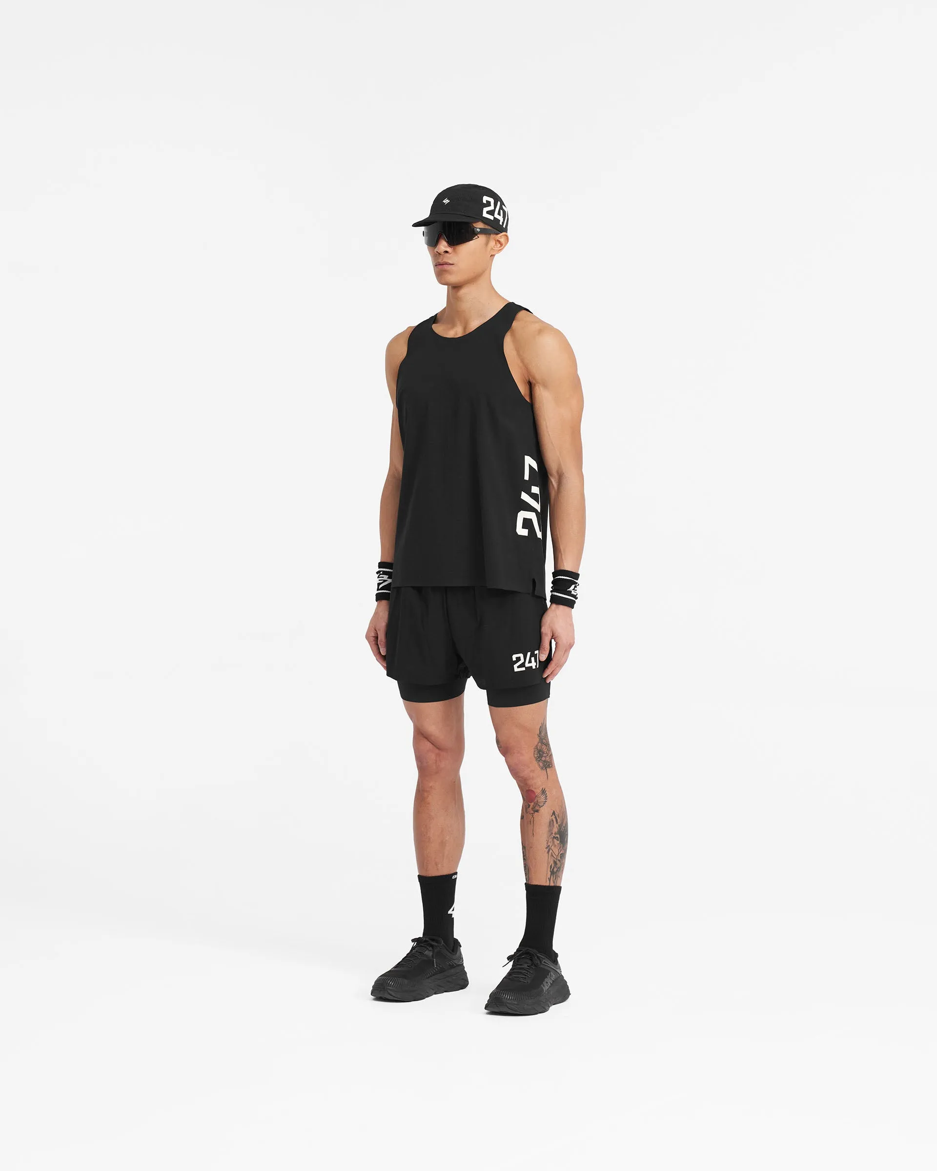 Jet Black 247 Singlet - High-Quality Athletic Tank Top