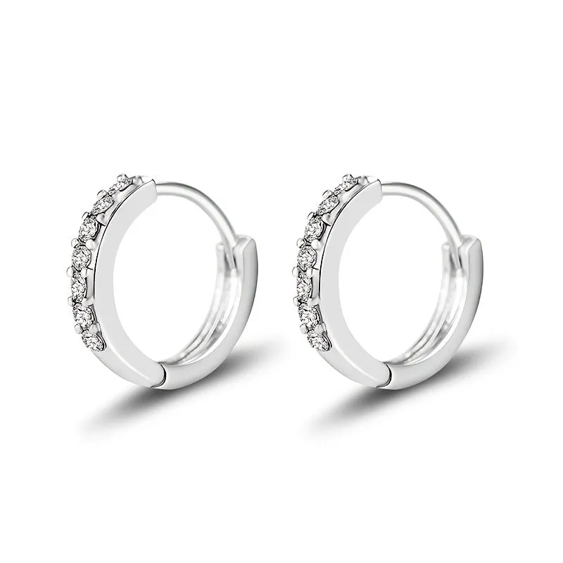 6 Pairs of Stylish Small Hoop Earrings - Perfect for Ladies and Girls!