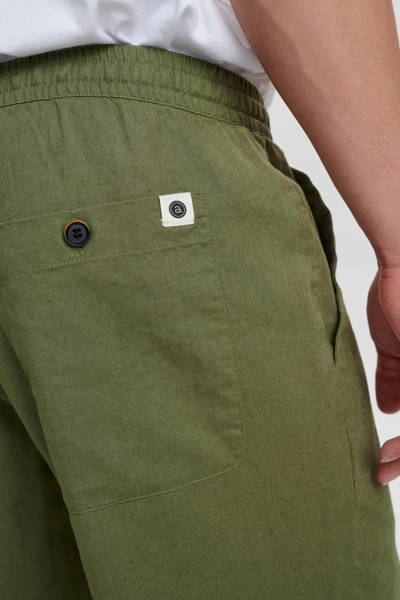 AKJULIUS LINEN PANT - Olivine