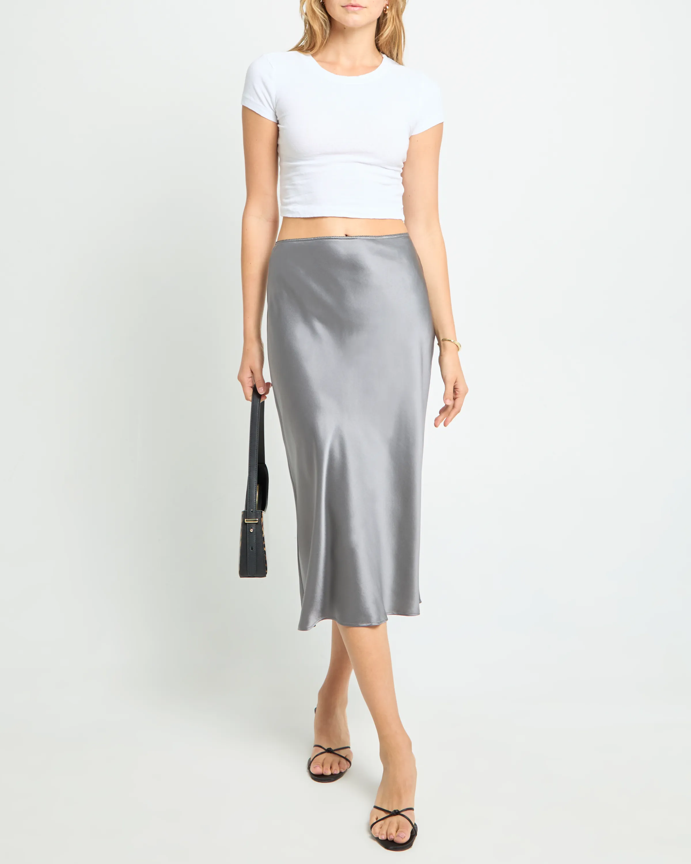 Alaia Silk Midi Skirt