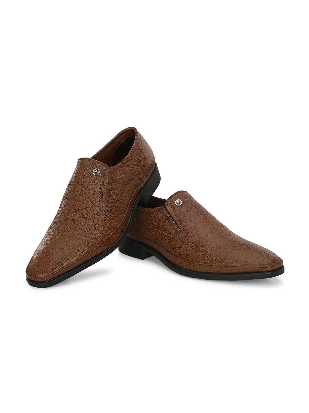 Alberto Torresi Genuine Leather Brown Slipon Formal Shoes