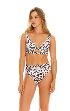 Animal Print Sporty Bikini Top