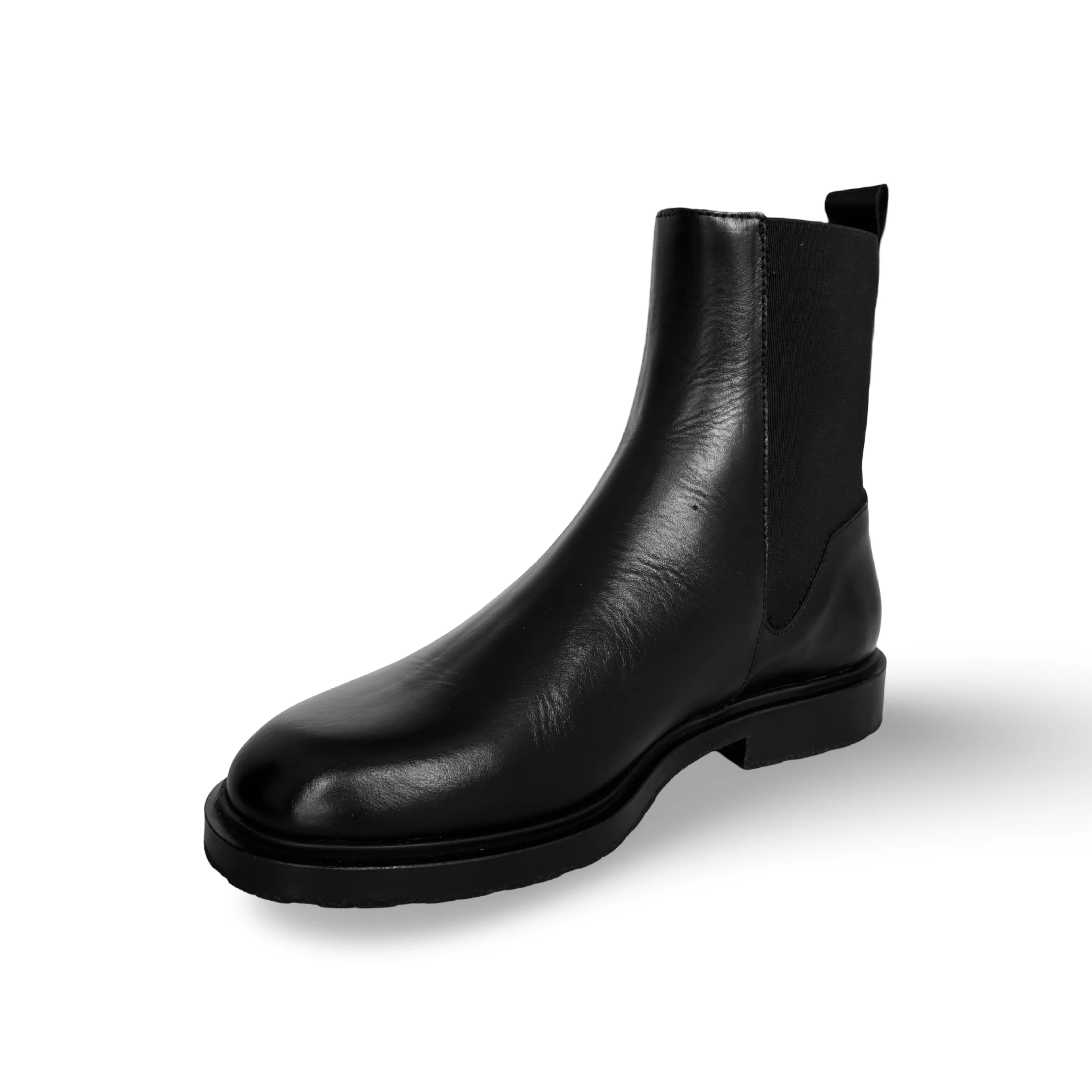 B9132 Black Leather Boot