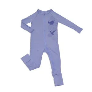 Bamboo 2-way Zippy Romper w/rollover cuffs (Easter Egg)