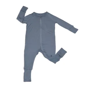 Bamboo 2-way Zippy Romper w/rollover cuffs (Flint)