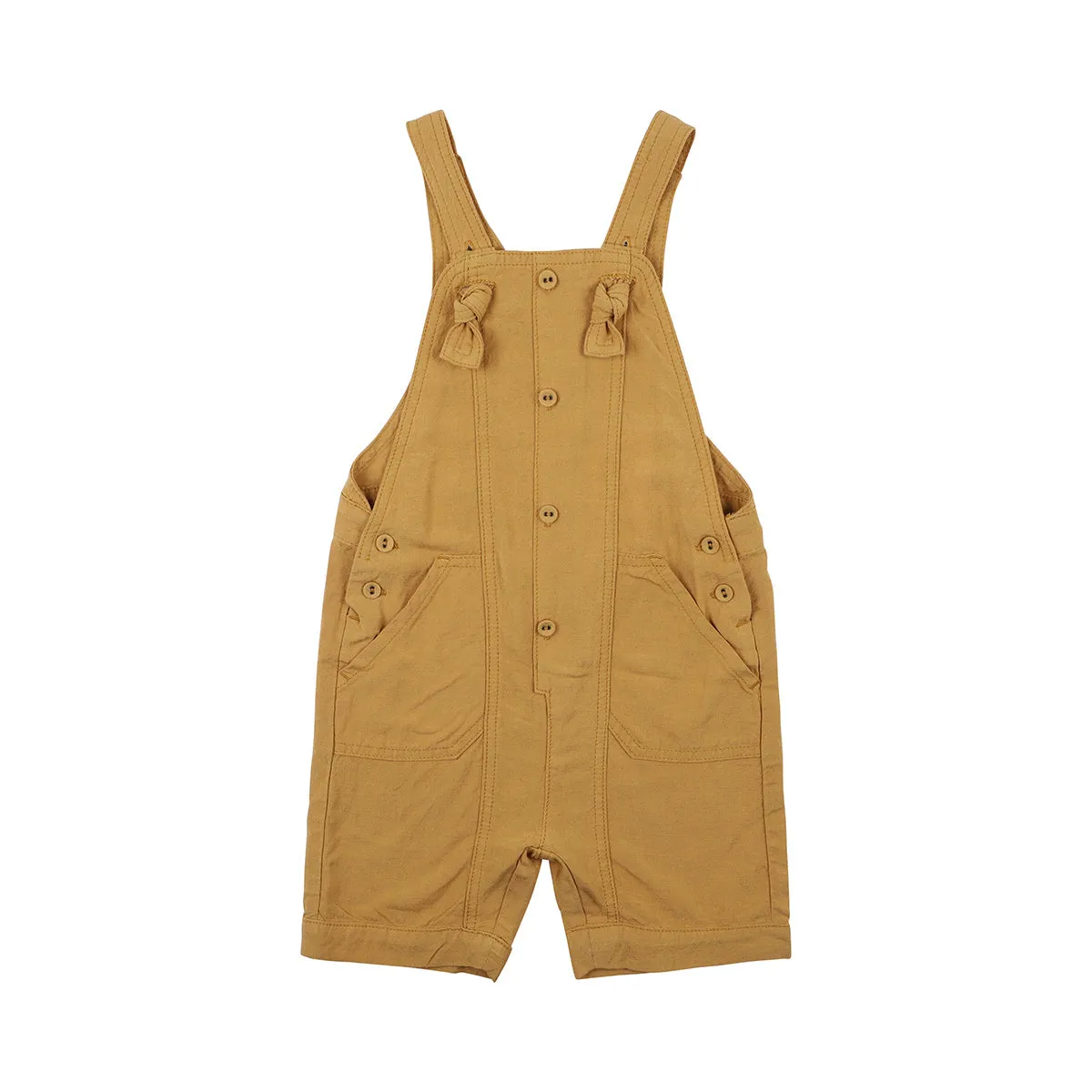 Bebe - Mustard Linen Shortalls