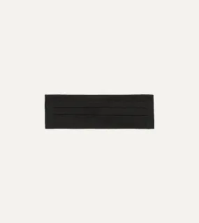 Black Silk Faille Cummerbund