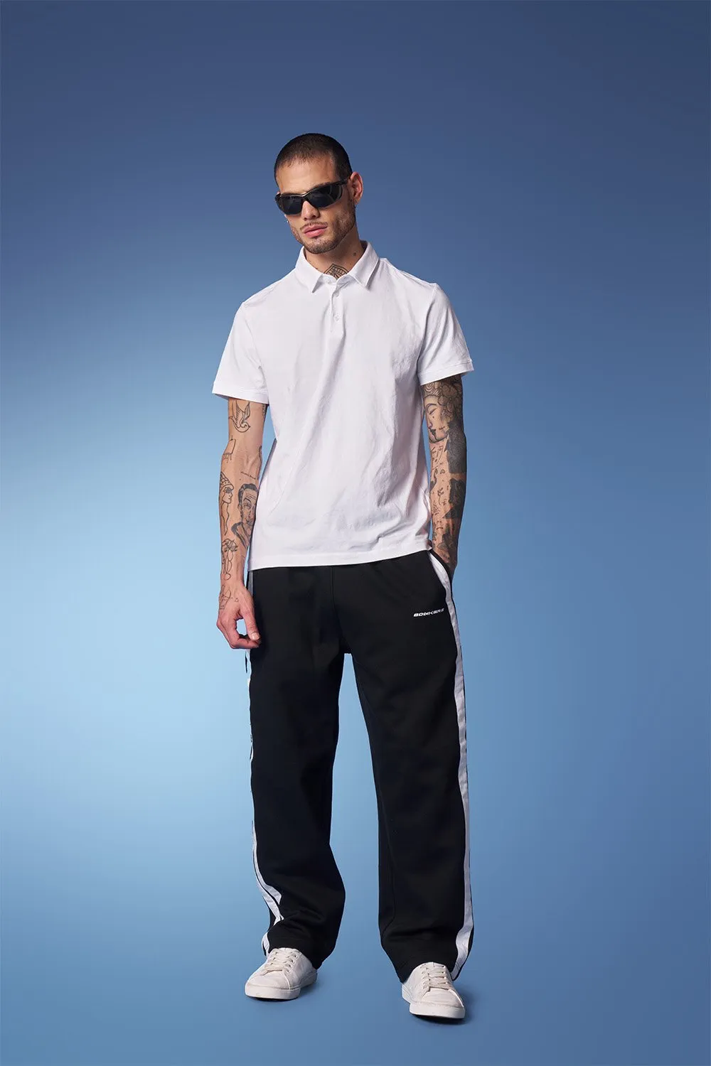 Black Sporty Straight Fit Pants