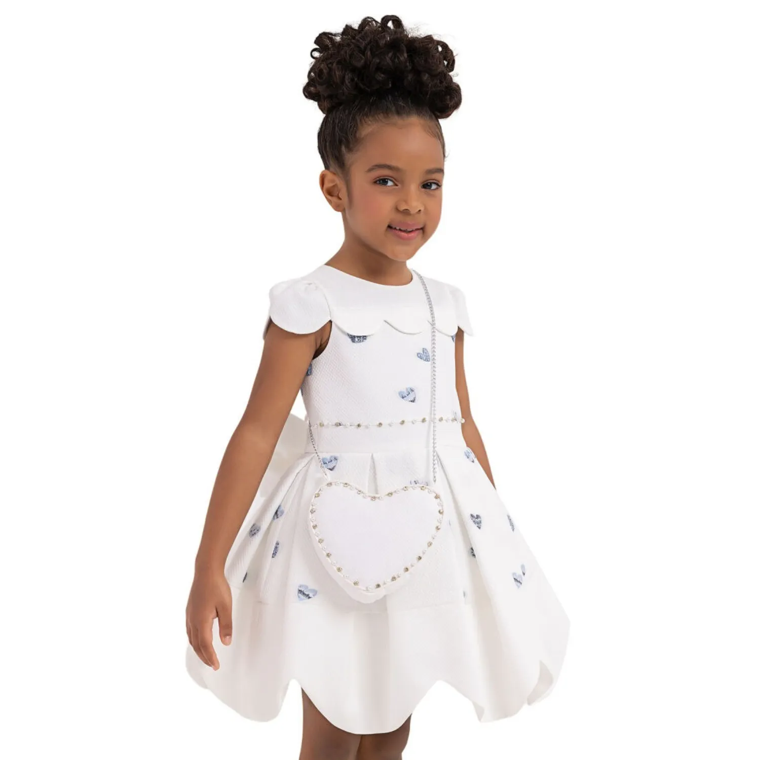 Blue Hearts Girls Formal Dress