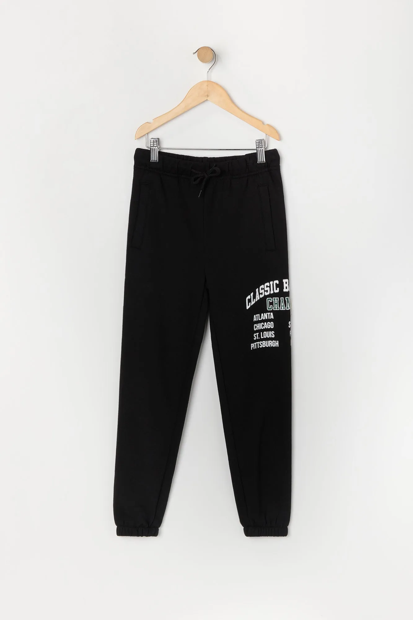 Boys Sporty Graphic Fleece Jogger