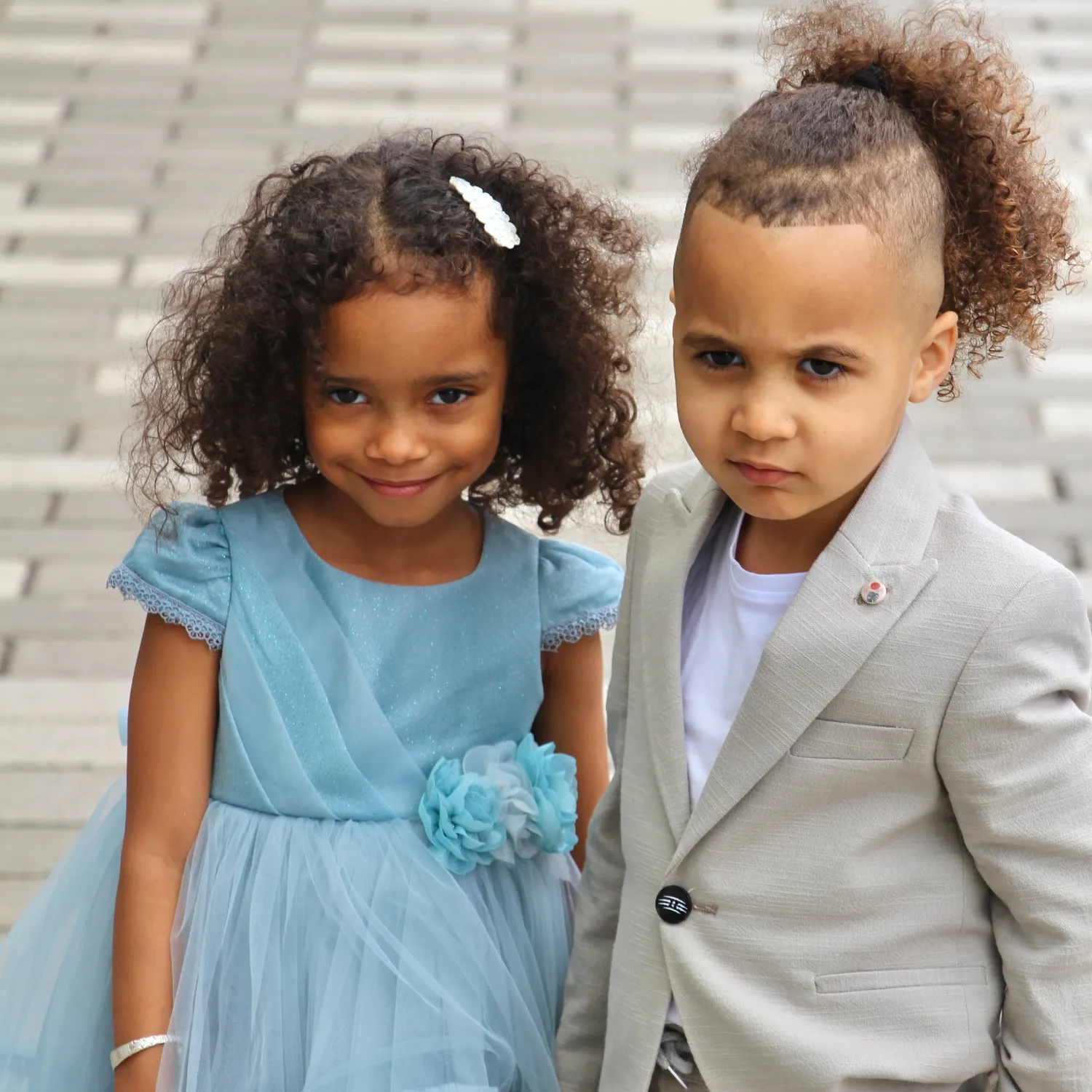 Bright Flower Girls Formal Dress