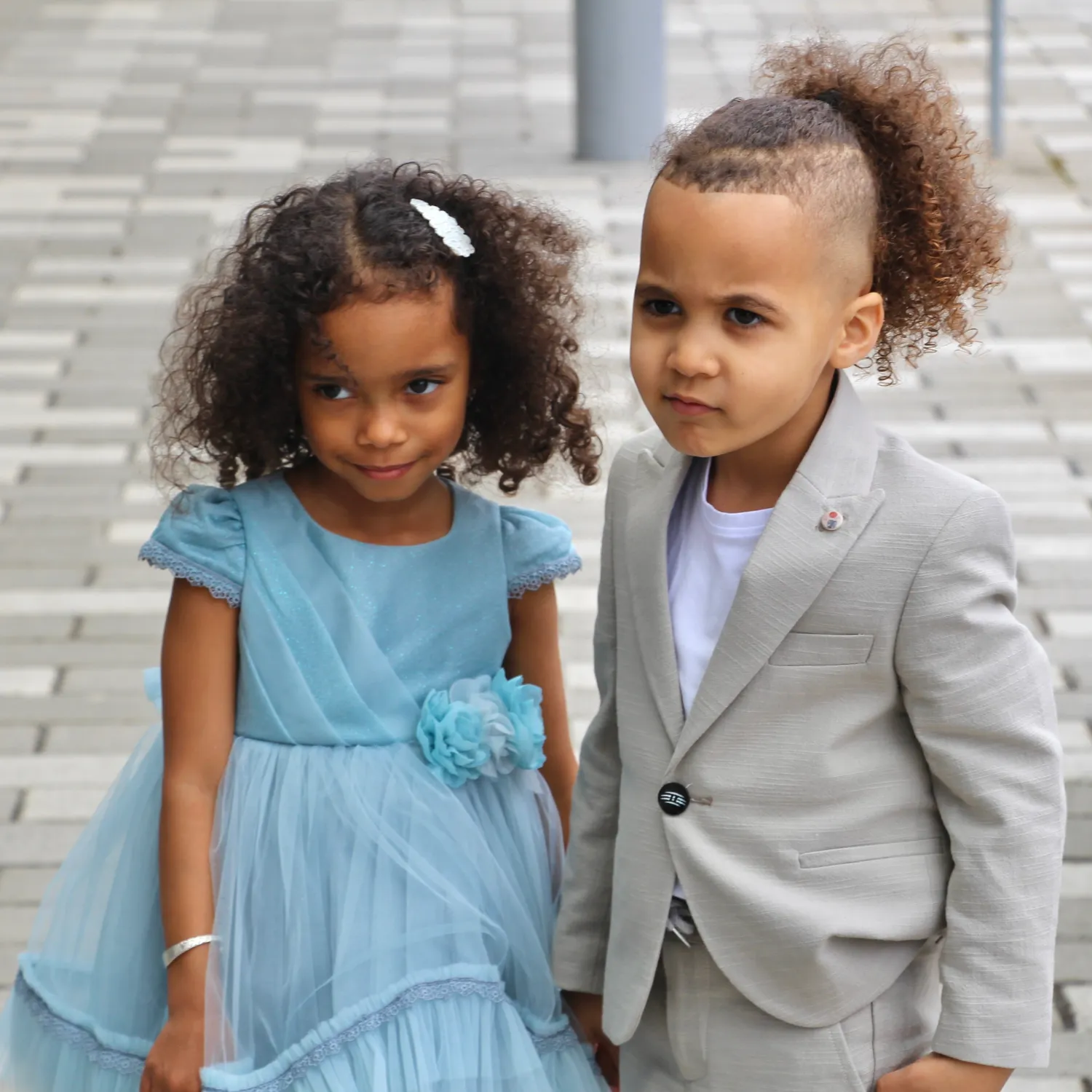 Bright Flower Girls Formal Dress