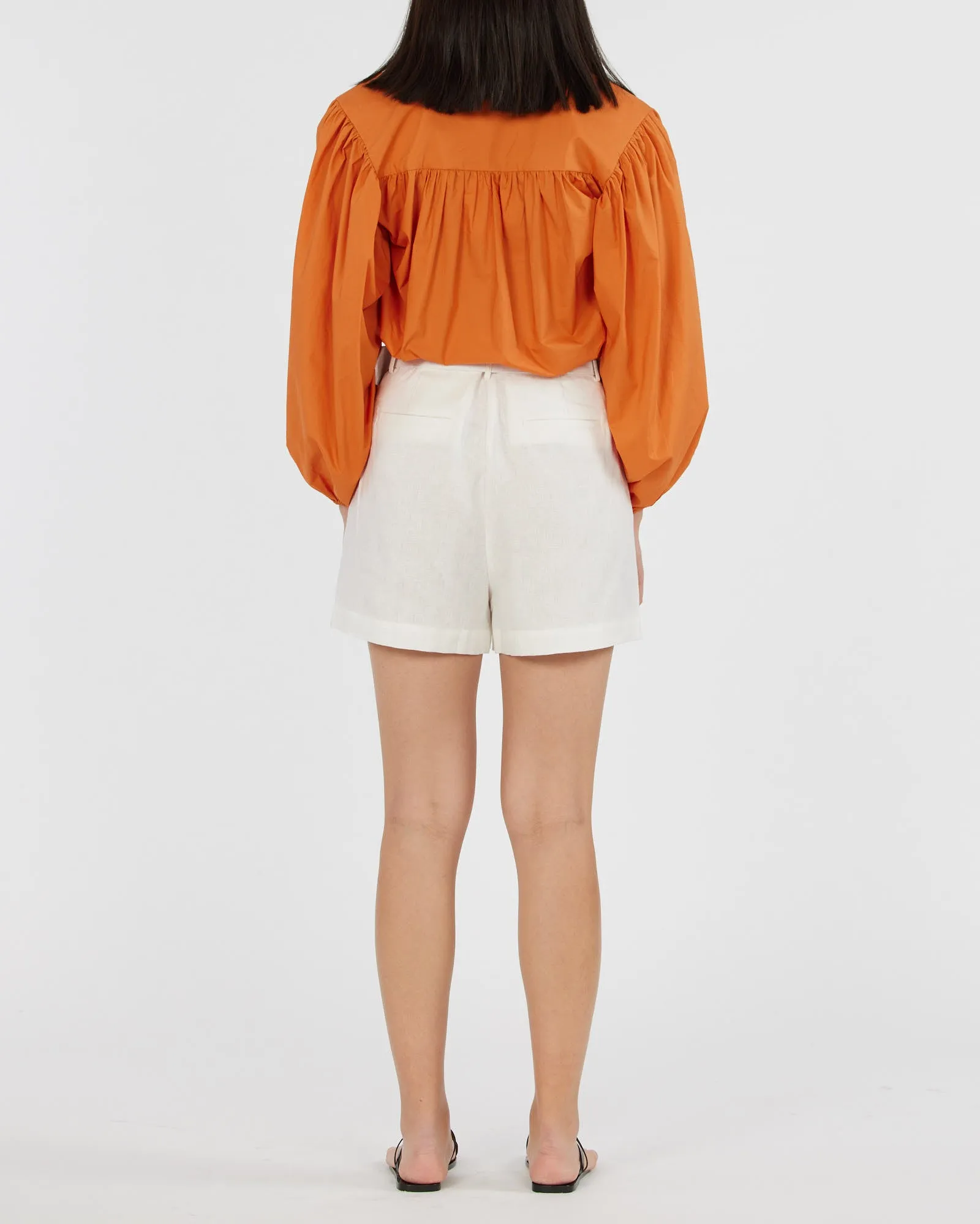 Brydie Linen Short - White