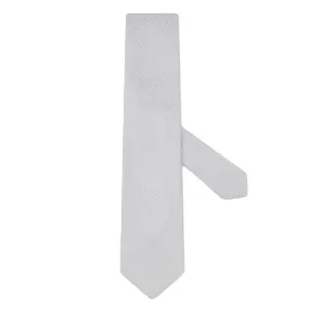 Canali Grey Silk Tie