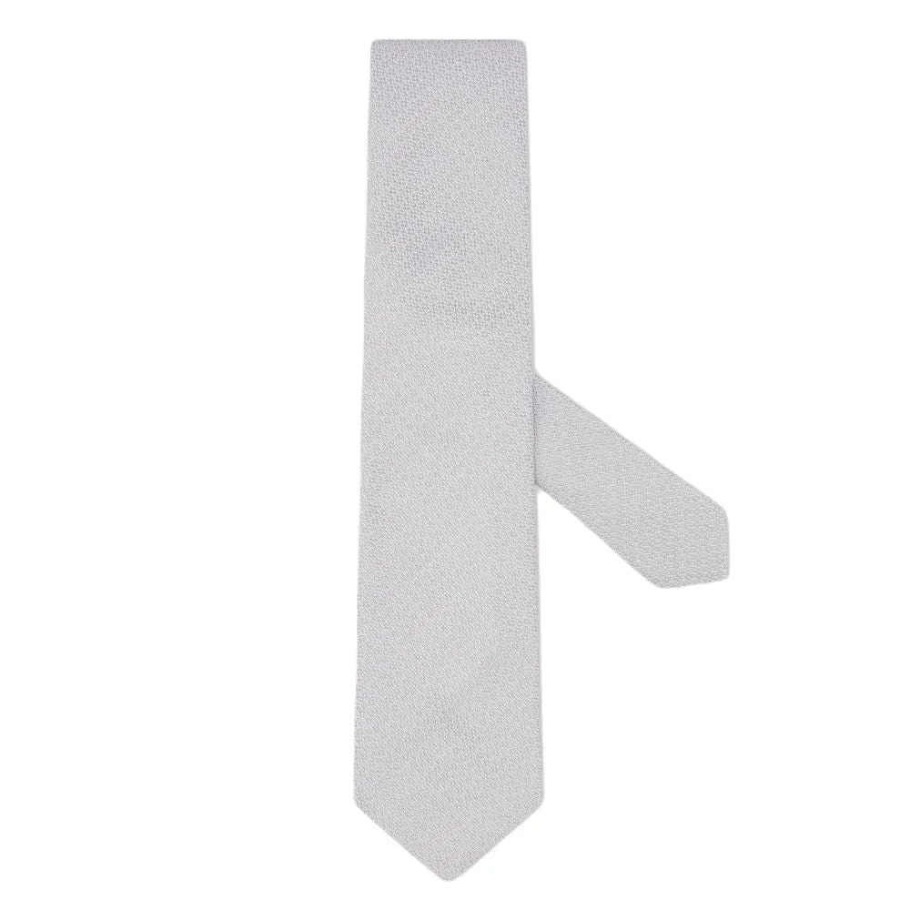 Canali Grey Silk Tie