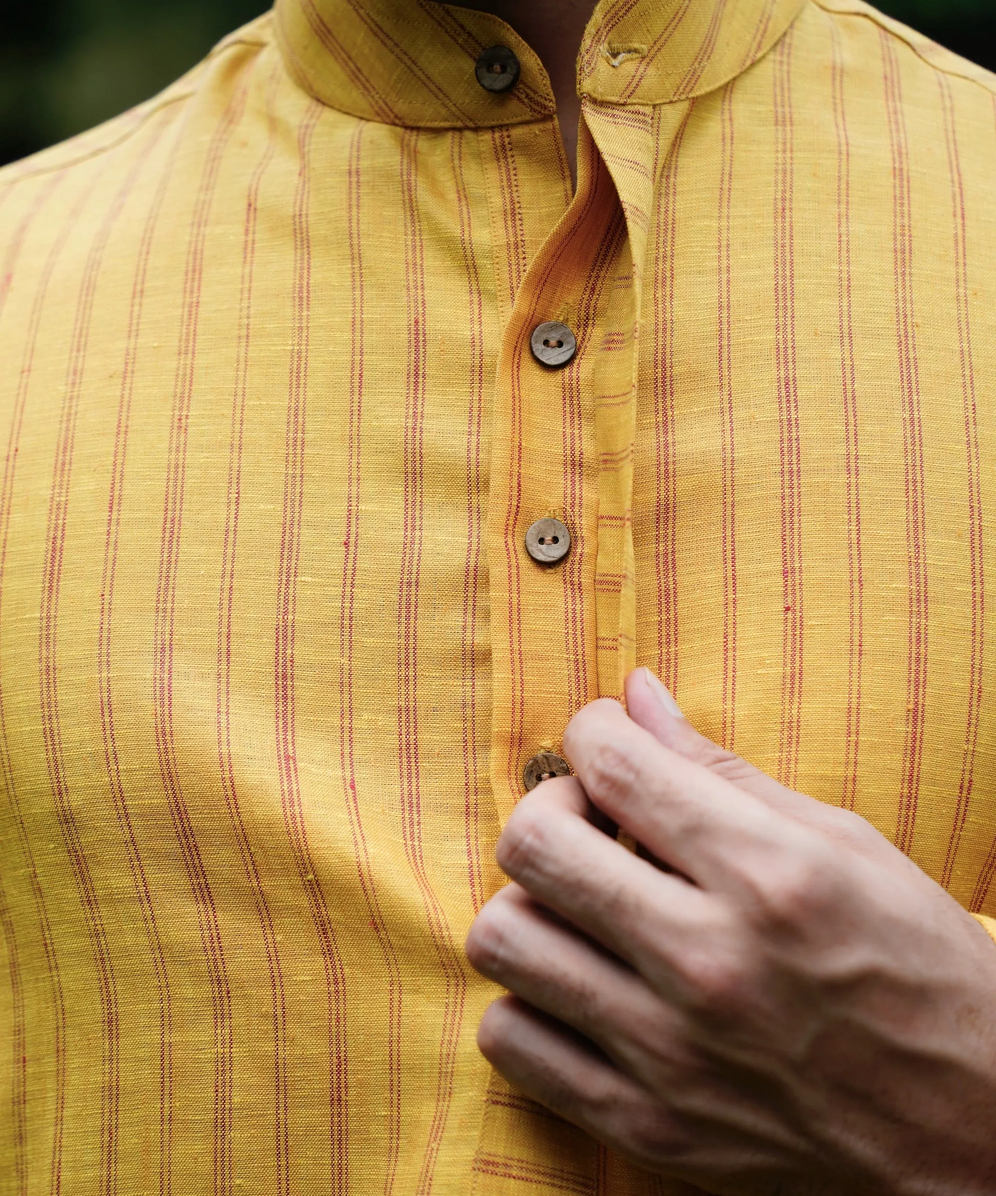 Canary Linen Kurta