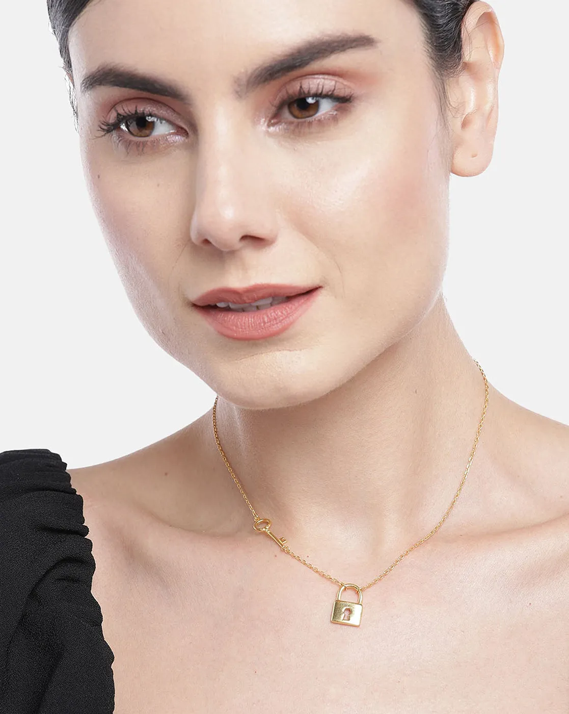 Carlton London Gold Plated Stylish Necklace For Women