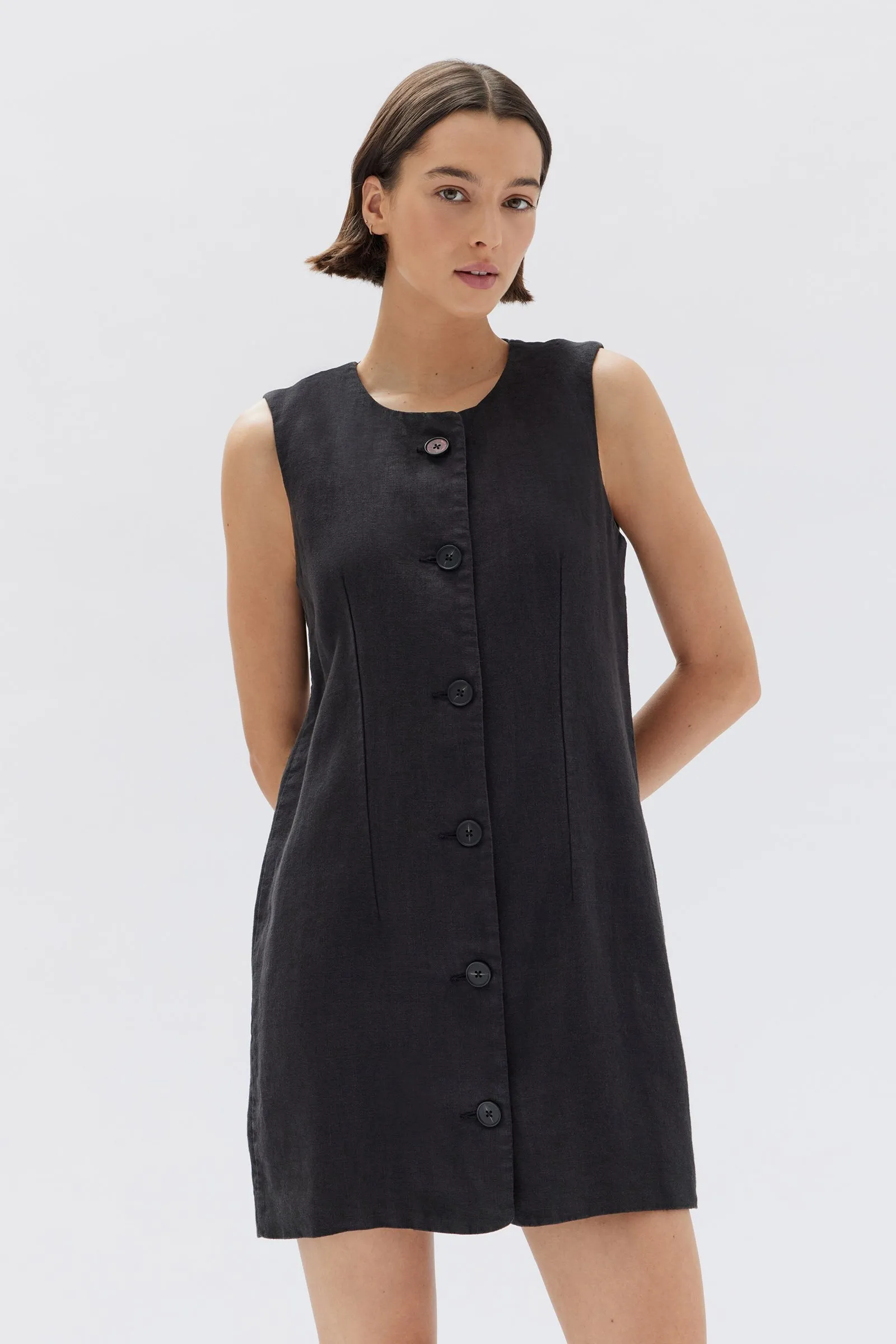 Coralie Linen Mini Dress