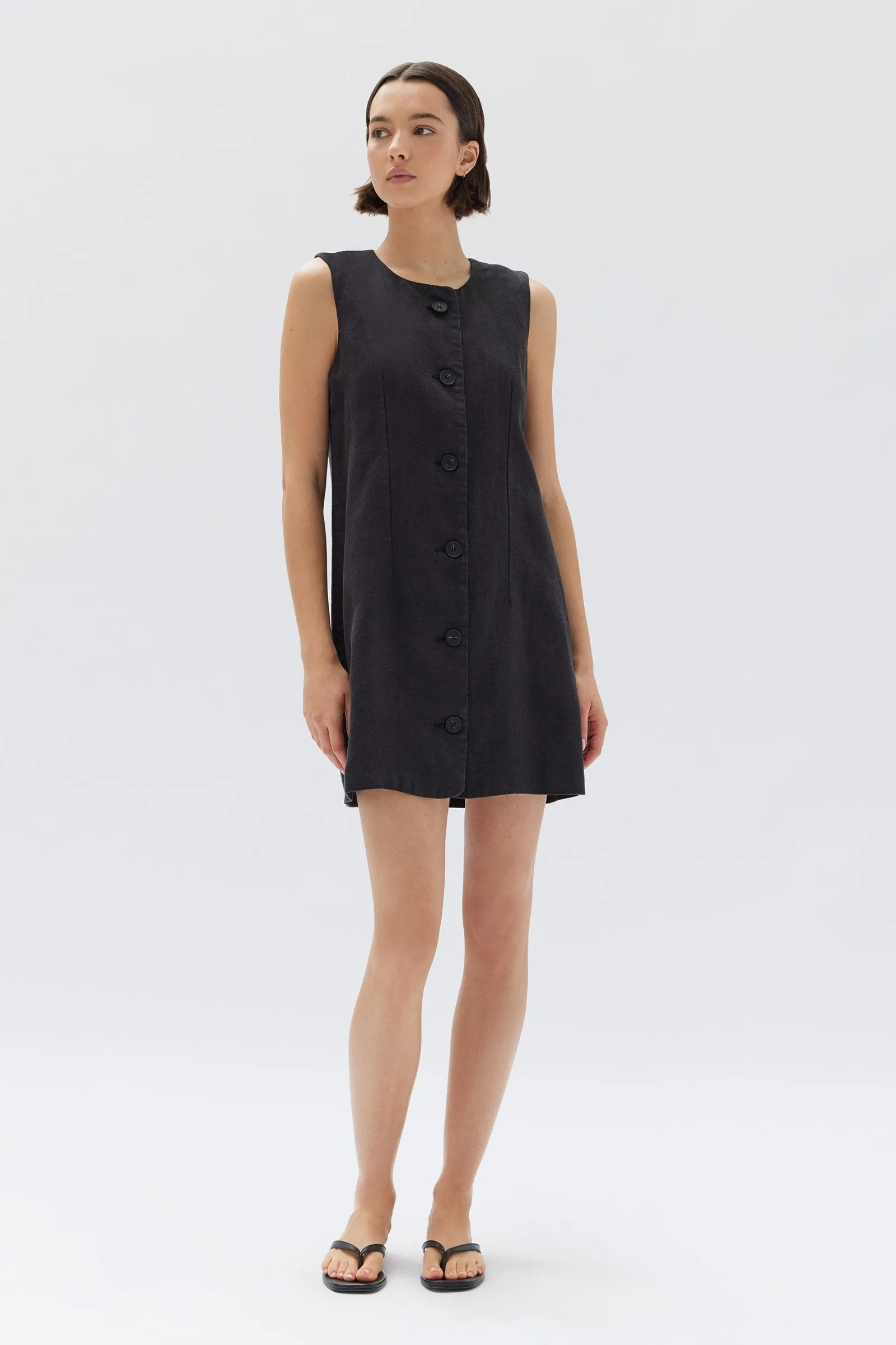 Coralie Linen Mini Dress