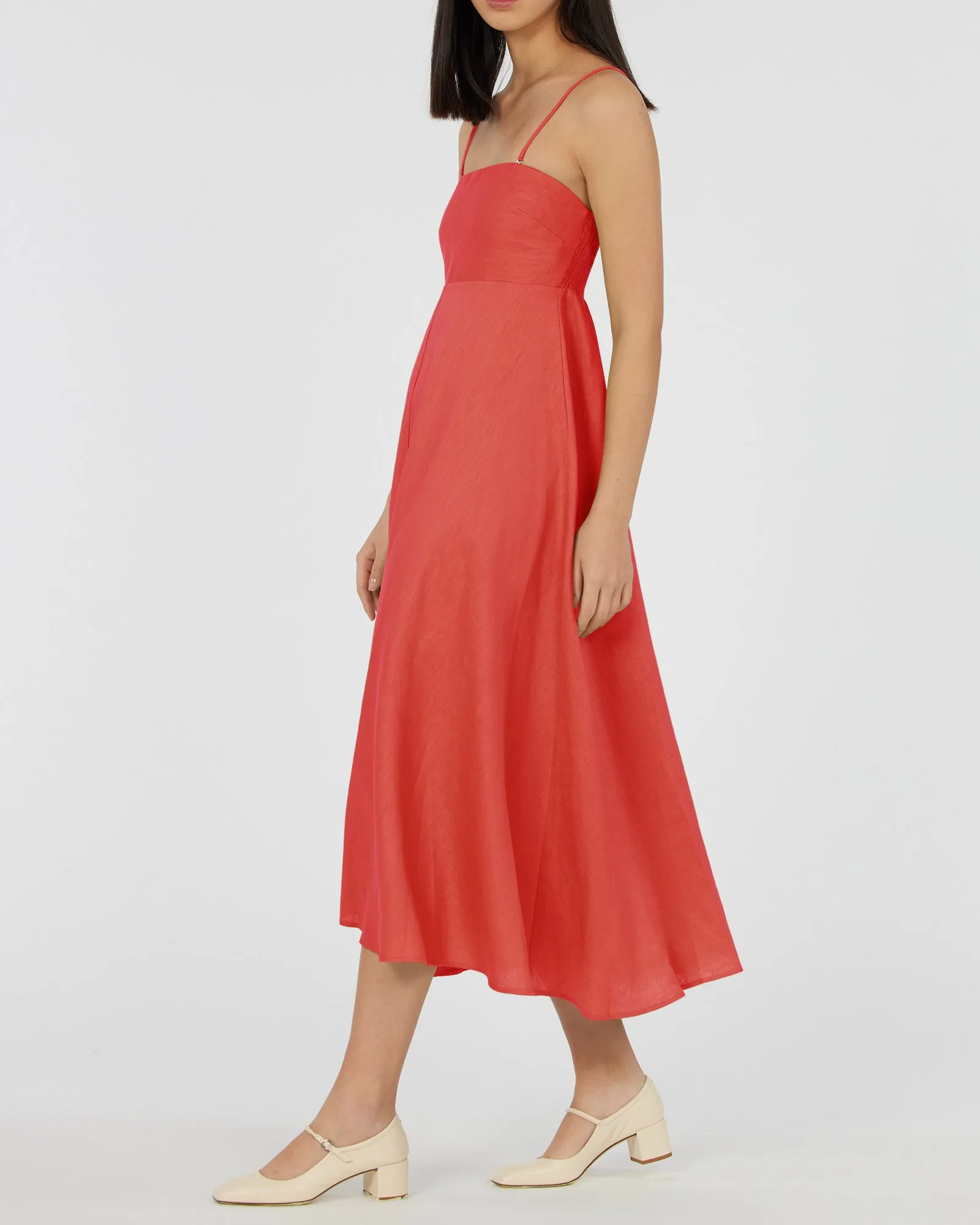 Corinna Linen Midi Dress