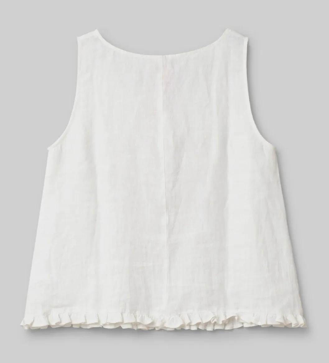 Elinda linen sleeveless top