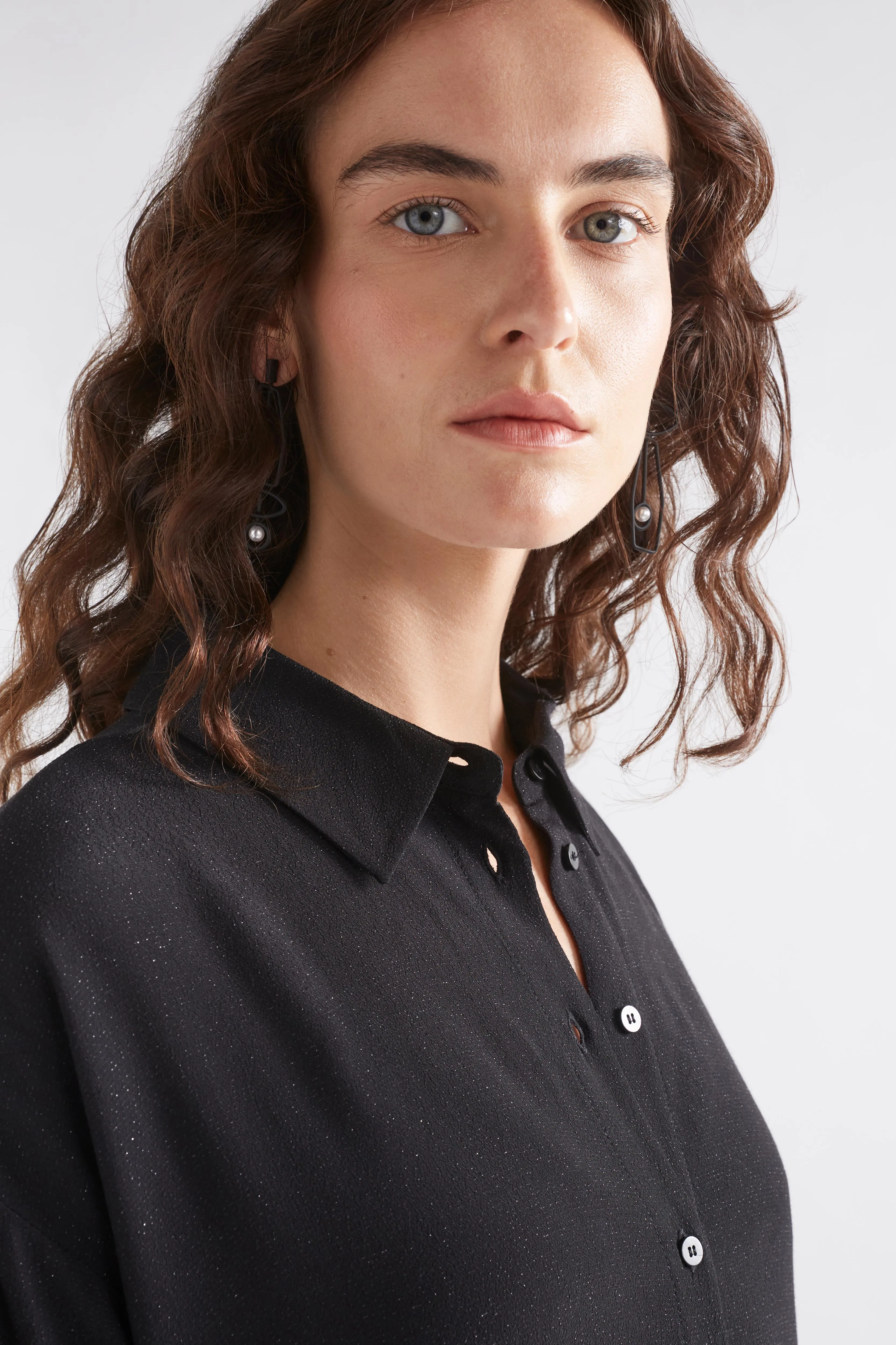 Elk The Label - Blic Sheer Shirt - Black Metallic