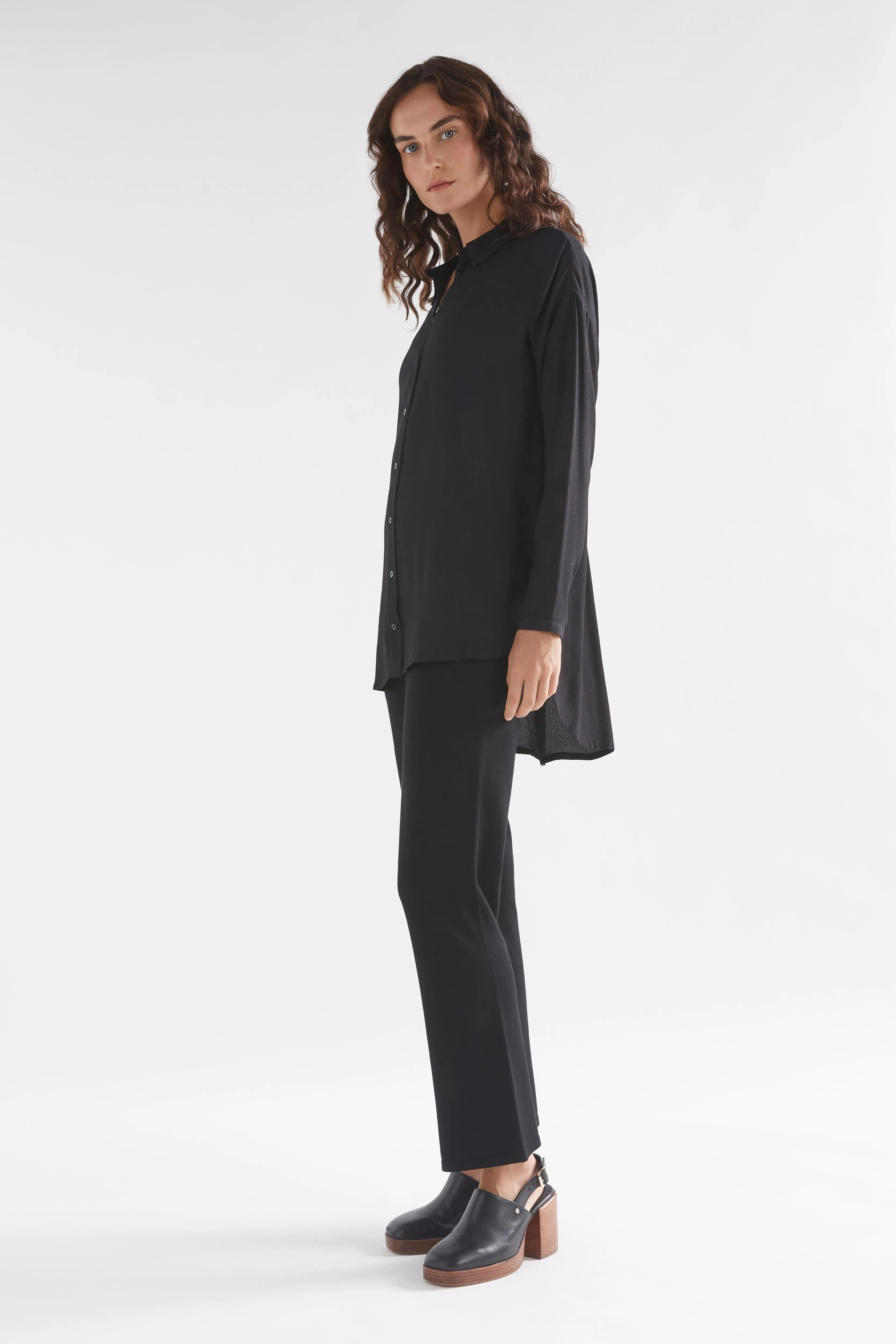 Elk The Label - Blic Sheer Shirt - Black Metallic