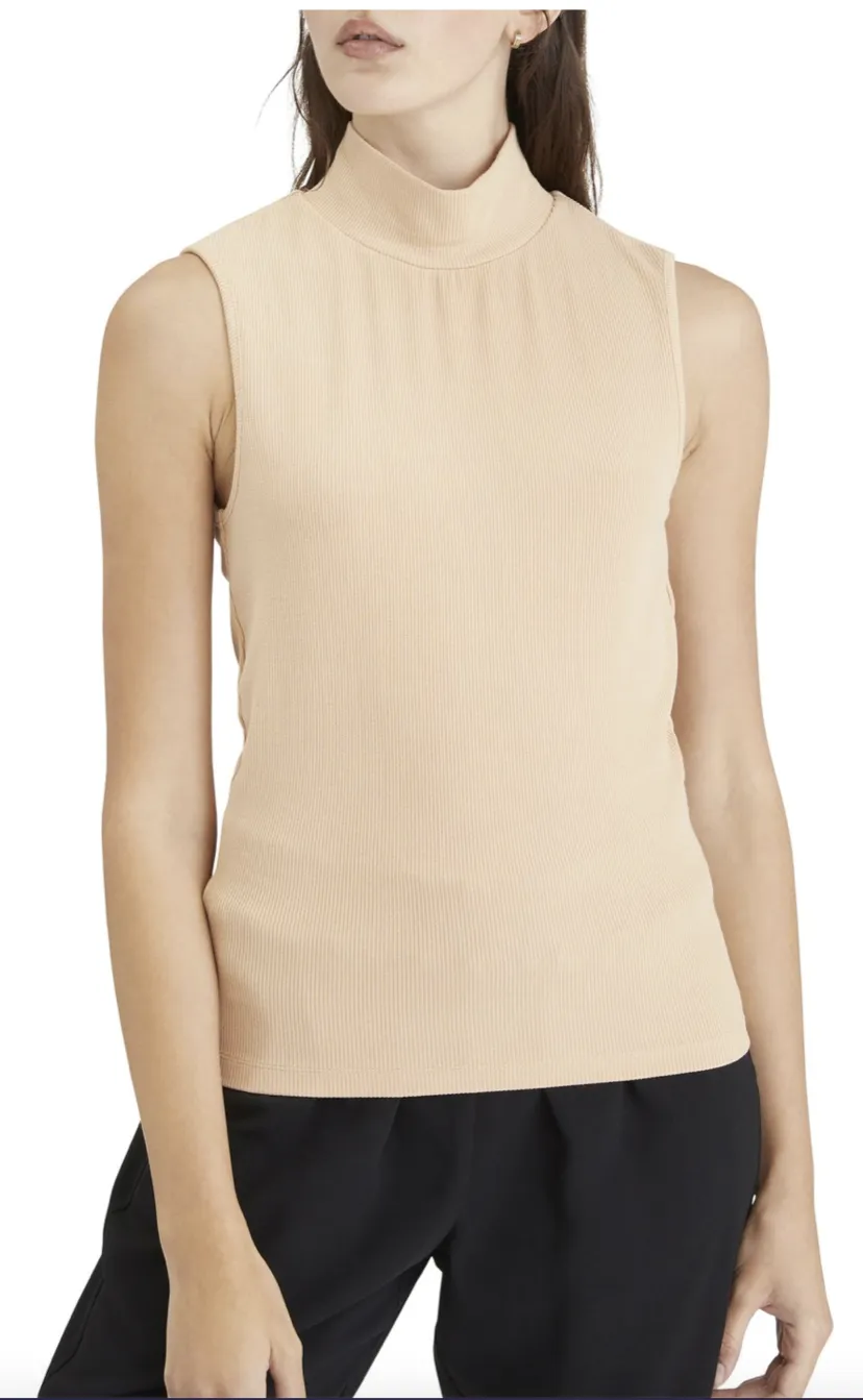 ESSENTIAL SLEEVELESS MOCK NECK