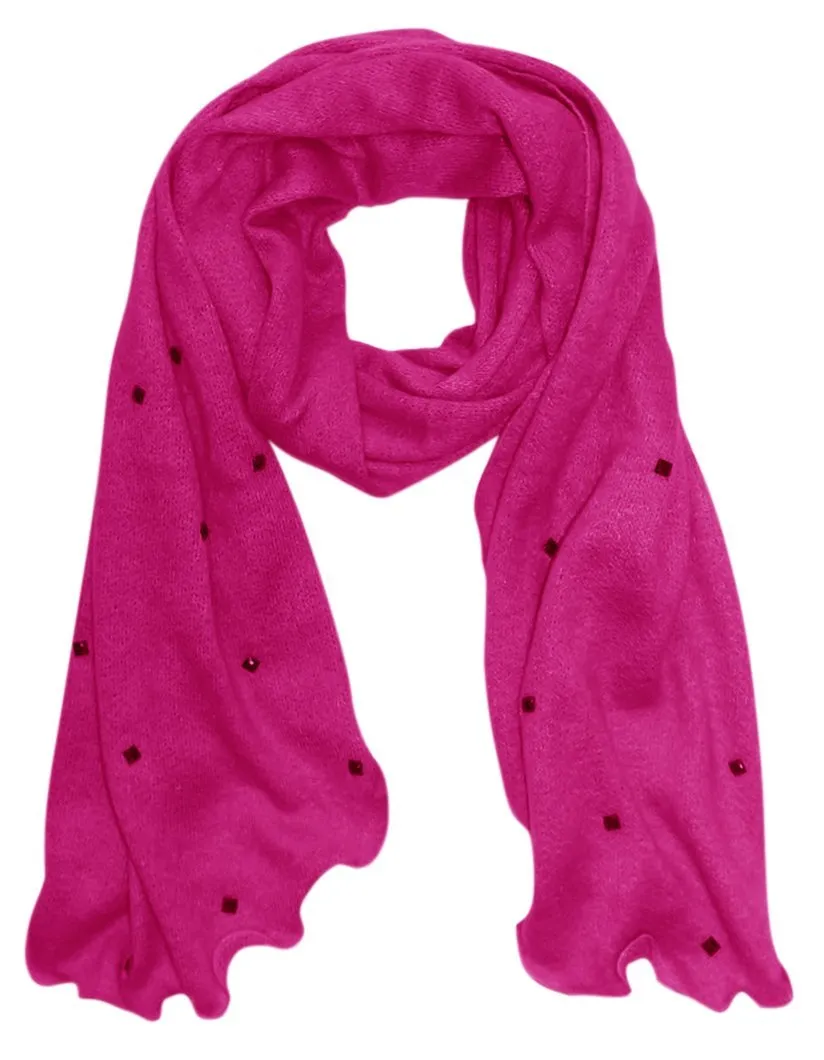 Fuchsia Cashmere Feel Gorgeous Vintage Inspired Stylish Scarf