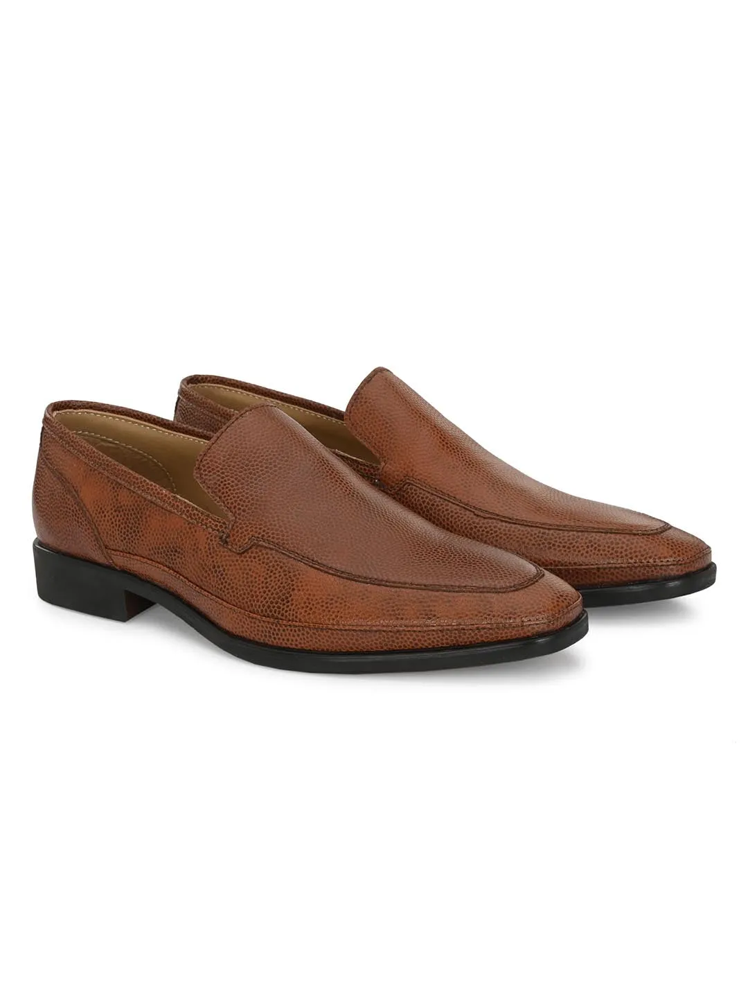 Genuine Laether Tan Slipon Formal Shoes