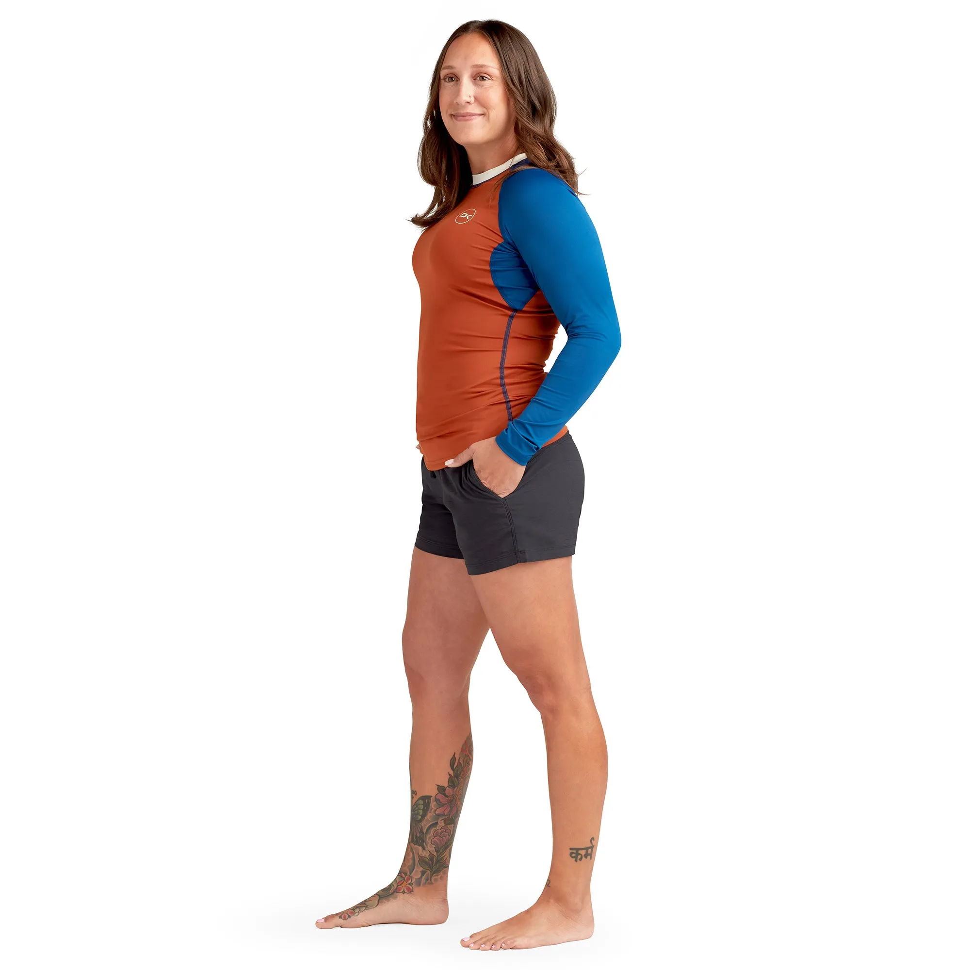 HD Snug Fit Long Sleeve Rashguard Crew - Women's