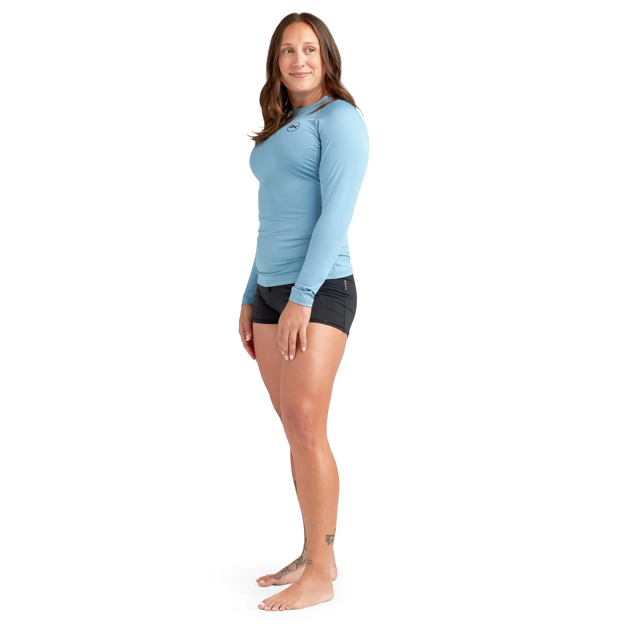 HD Snug Fit Long Sleeve Rashguard Crew - Women's