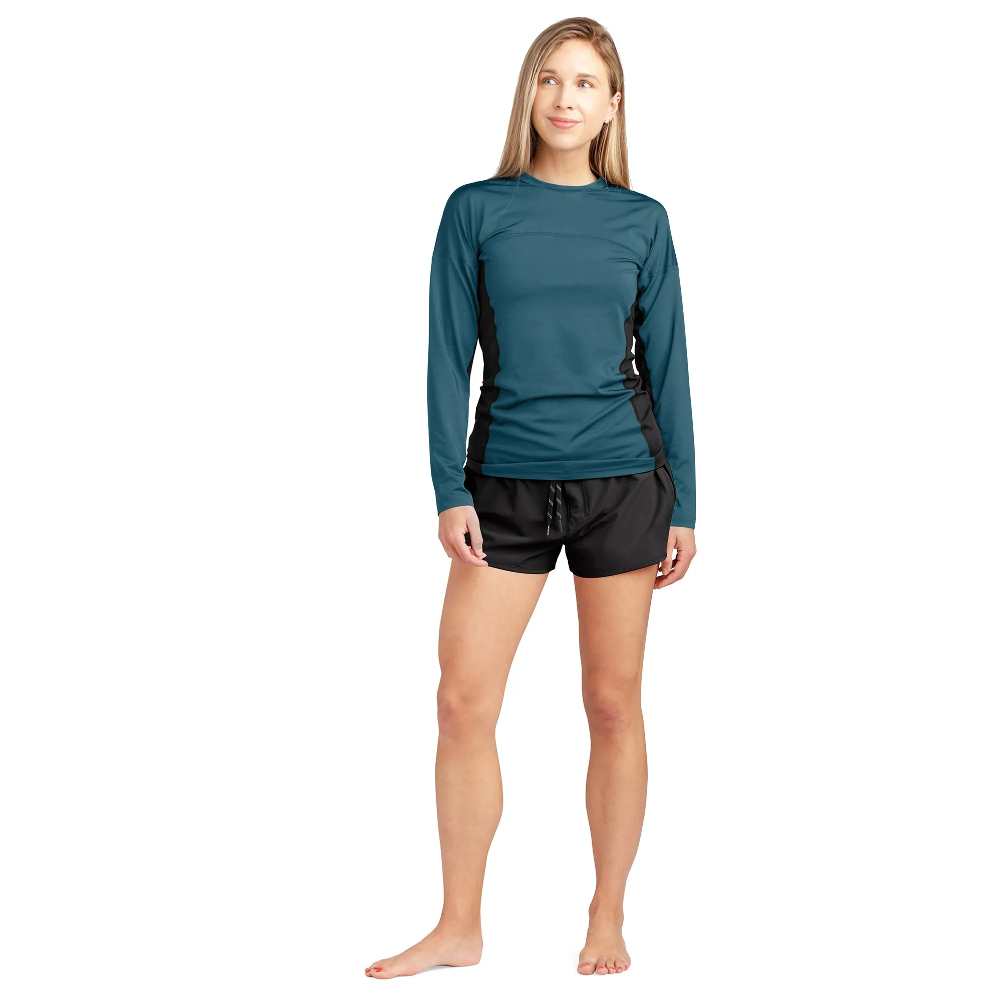 HD Snug Fit Long Sleeve Rashguard Crew - Women's