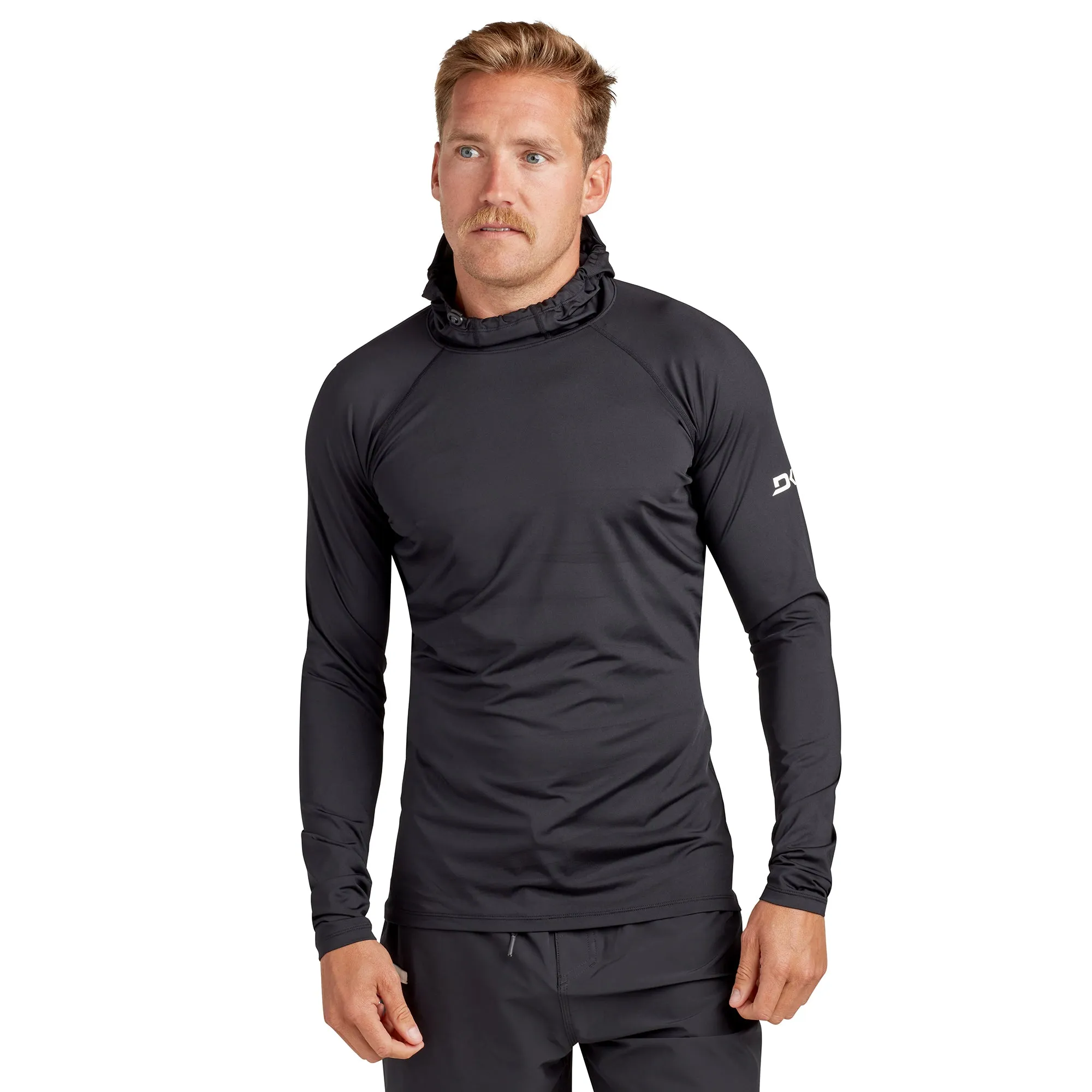 HD Snug Fit Long Sleeve Rashguard Hoodie