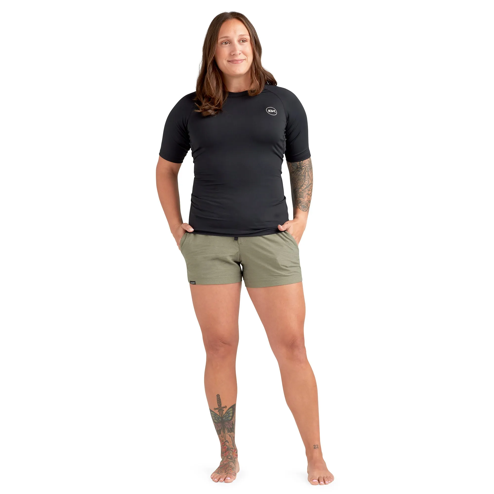 HD Snug Fit Short Sleeve Rashguard Crew - Women's