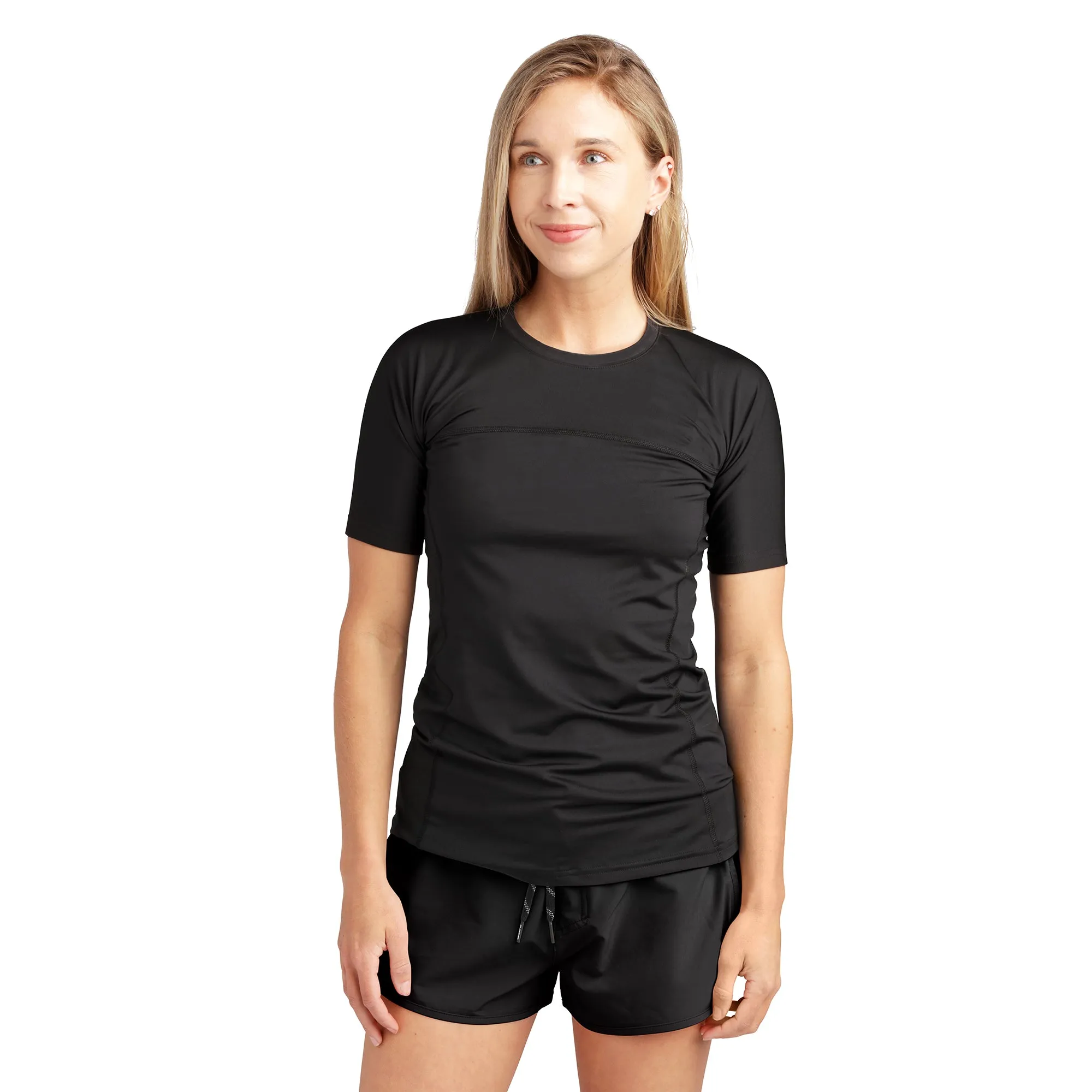 HD Snug Fit Short Sleeve Rashguard Crew - Women's