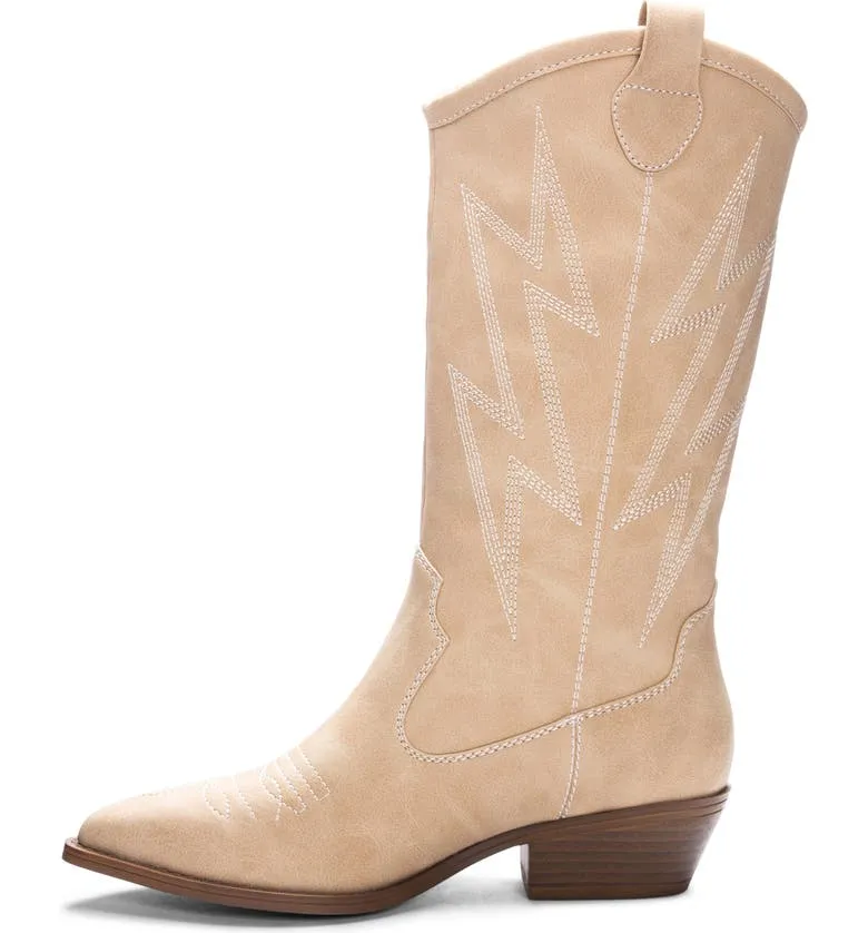 Josea Western Boot (Natural/Black)