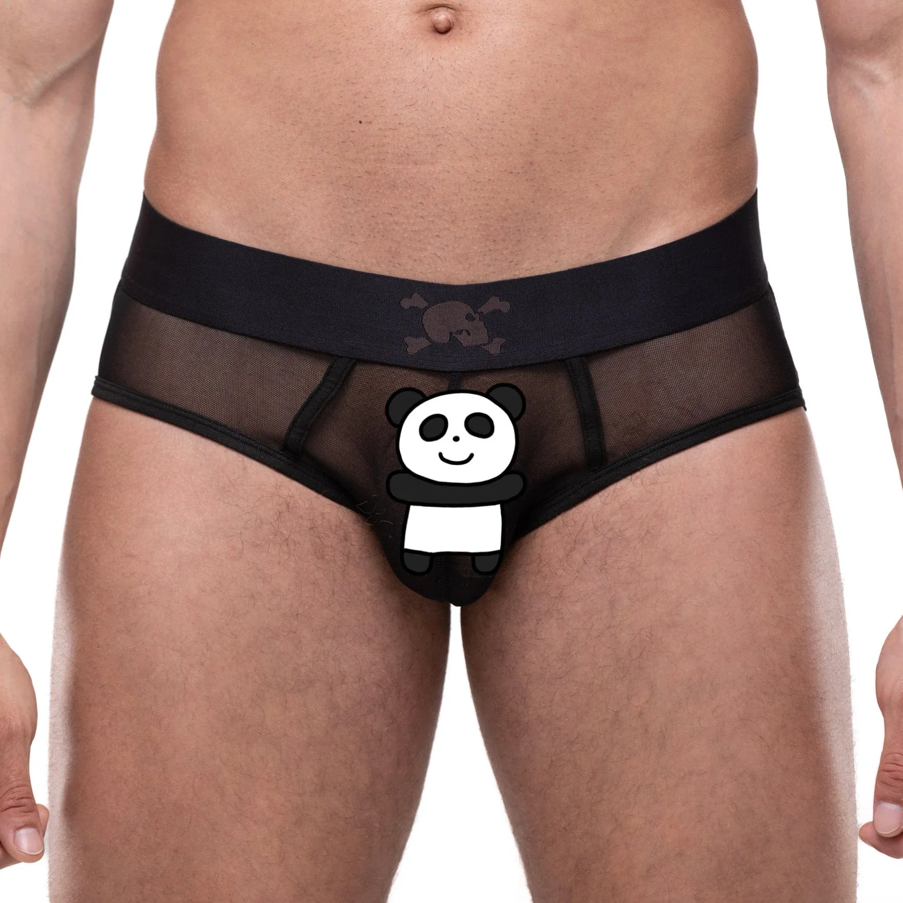 Just The Bones Sheer Brief Black