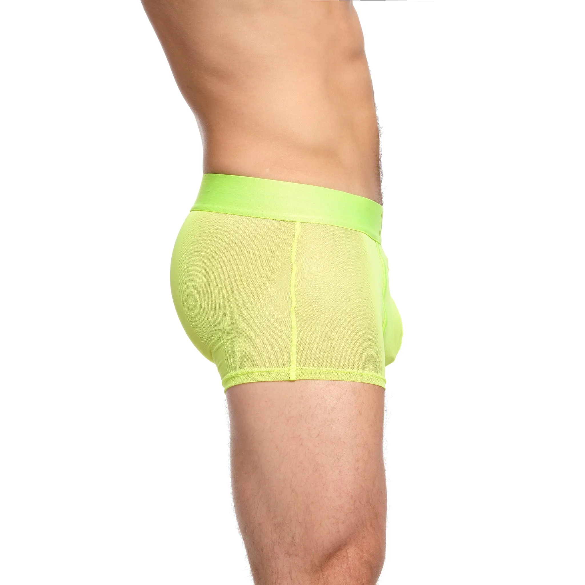 Just The Bones Sheer Trunk Neon Green