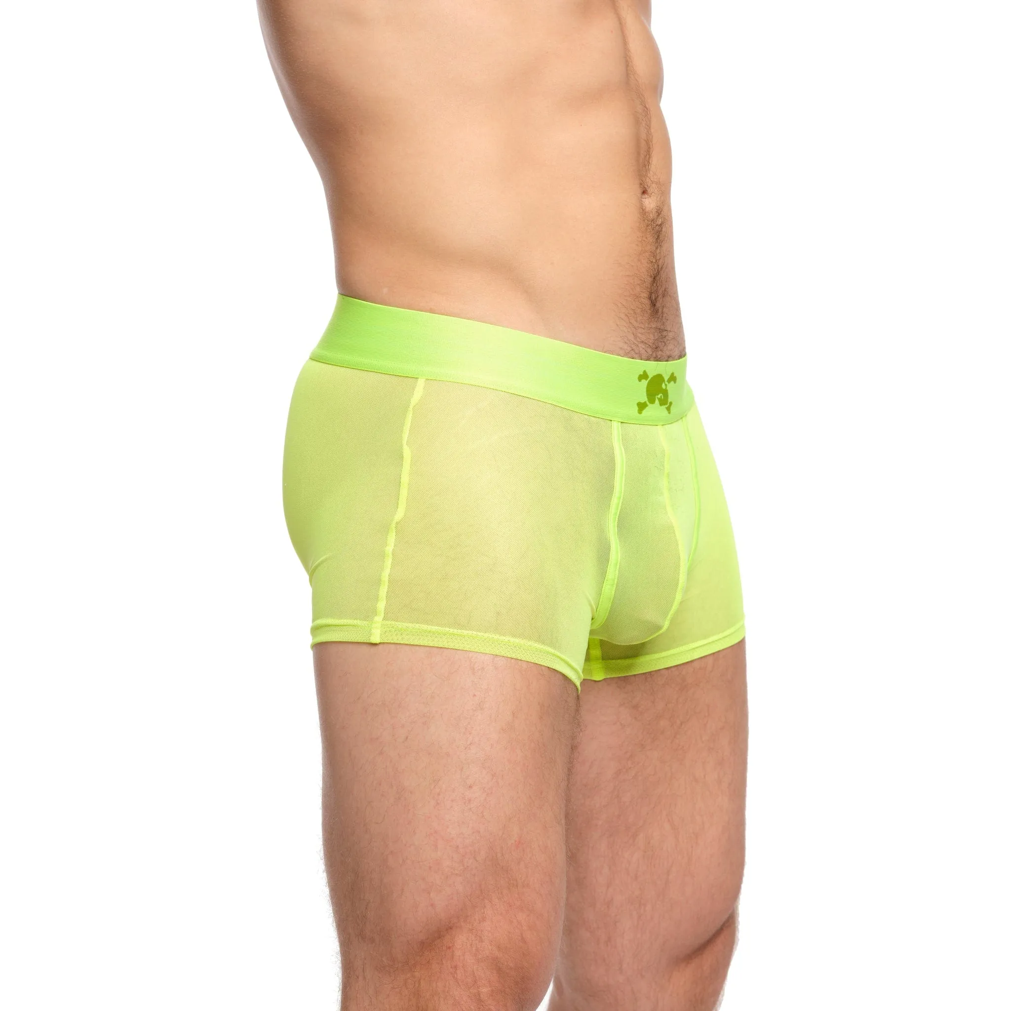 Just The Bones Sheer Trunk Neon Green