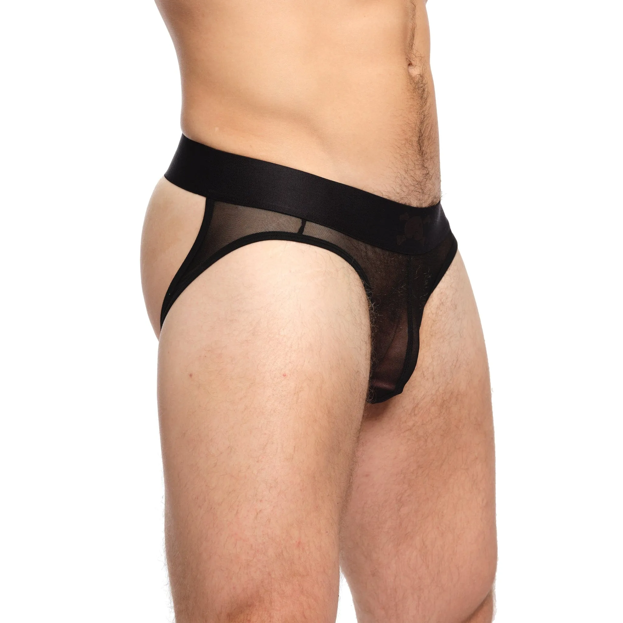 Just The Bones Sheer Y Jock Black