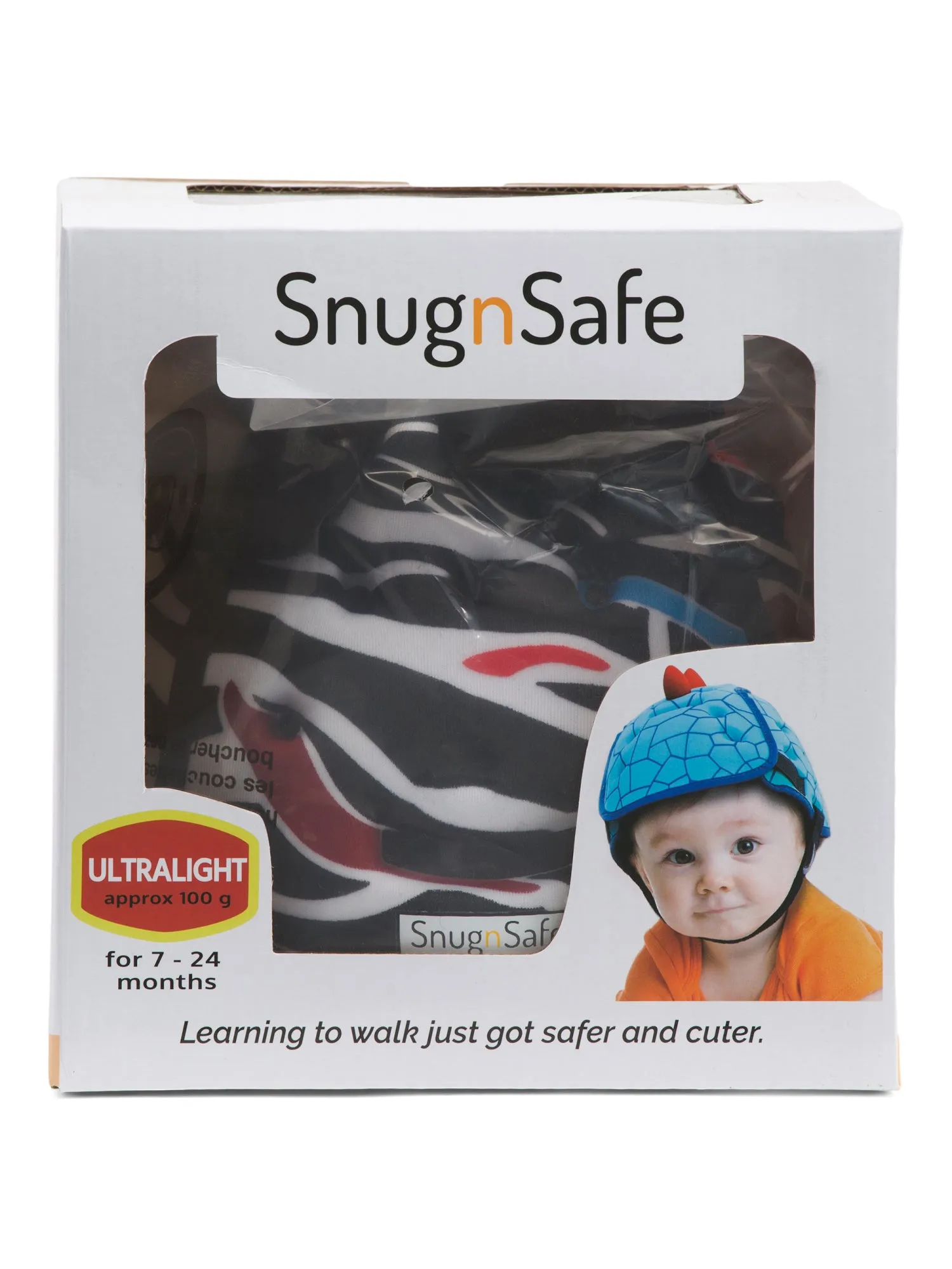 Kazam SNUG N' SAFE Dinosaur Helmet for baby - Blue