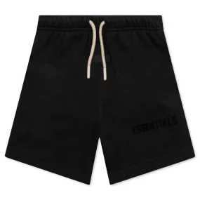 Kid's Sweatshort - Jet Black