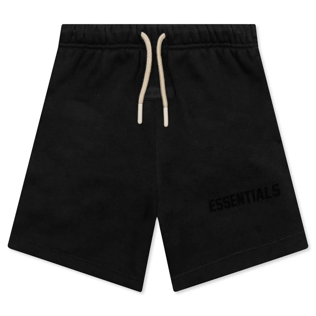 Kid's Sweatshort - Jet Black