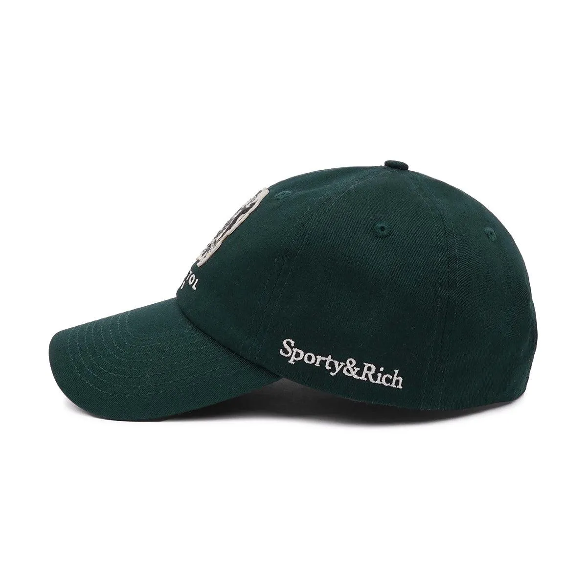   Le Bristol Paris Crest Wool Cap 'Forest Green'