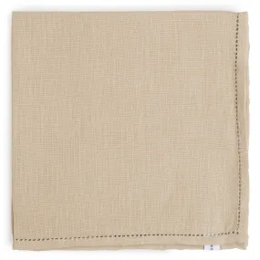 Linen Hemstitch Pocket Square